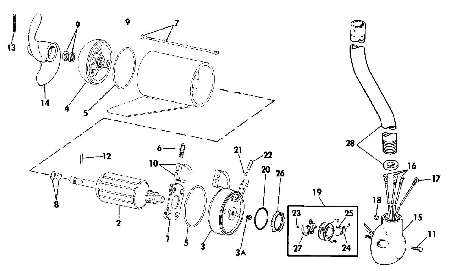 MOTOR AND ADAPTER GROUP / 24 VOLT