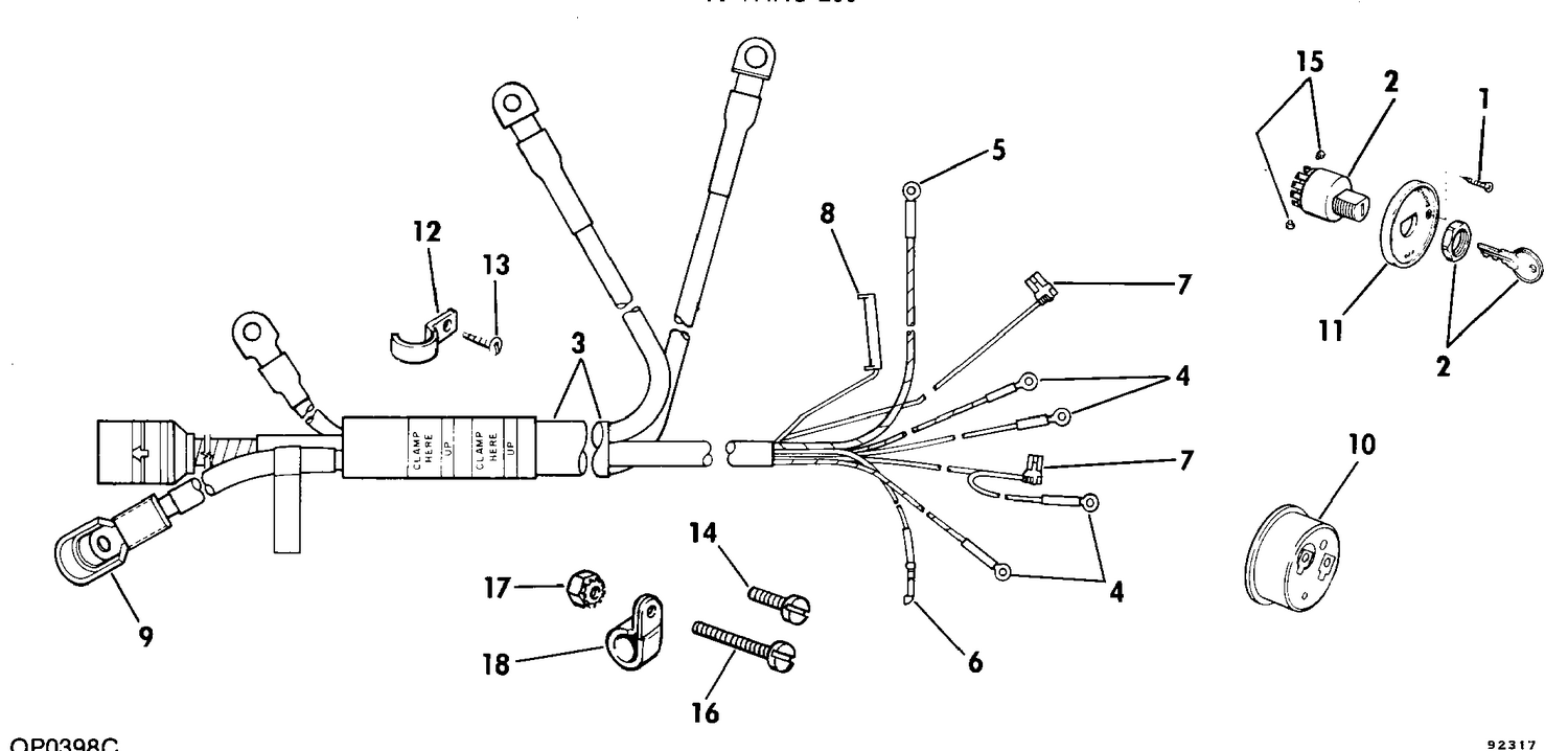 WIRING KIT-SINGLE LEVER CONTROLS 60 THRU 235