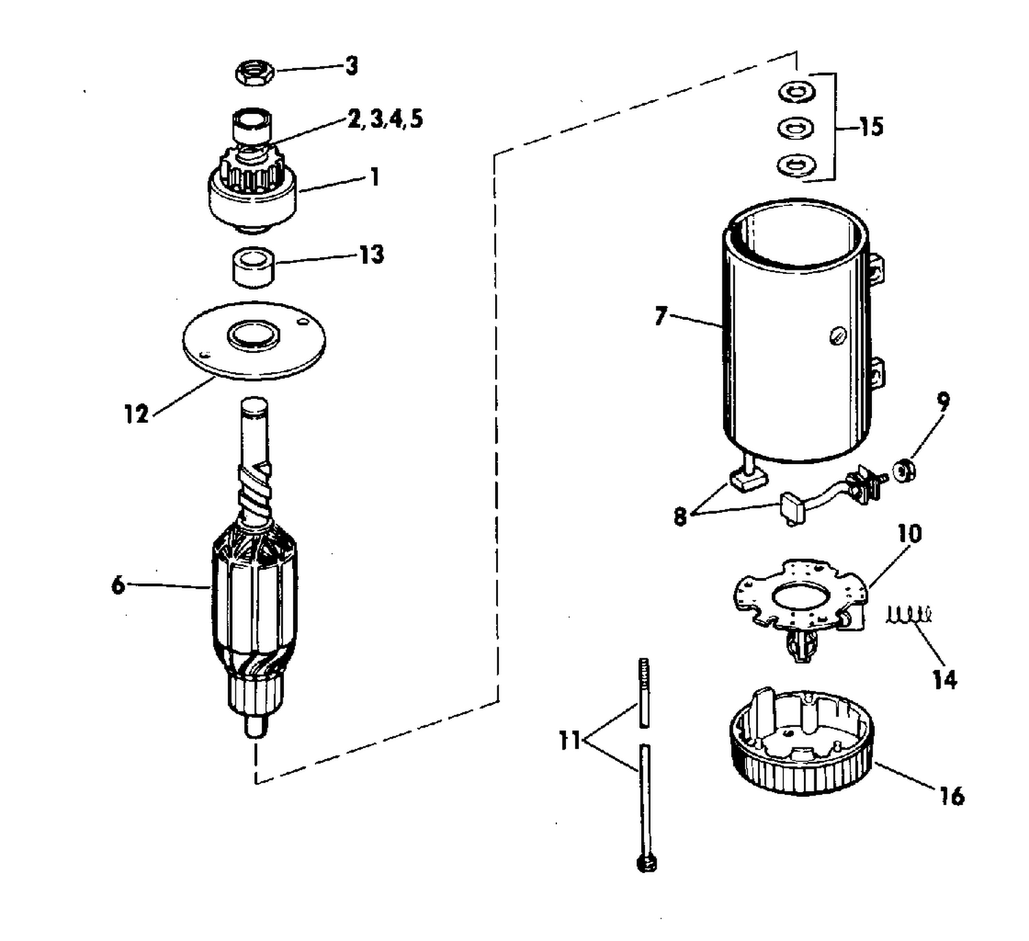 ELECTRIC STARTER PRESTOLITE MODELS MKW 4001