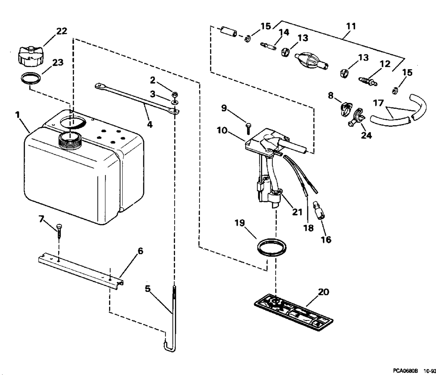 OIL TANK KIT - 3.0 GALLON