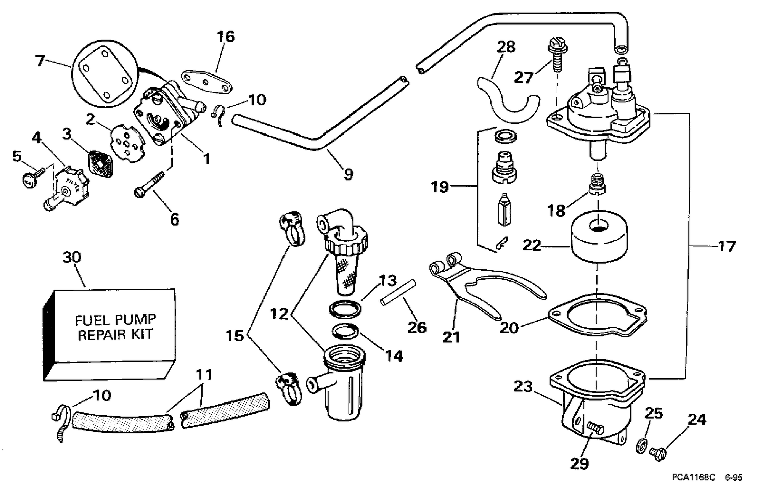 FUEL PUMP - 15KC MODELS ONLY