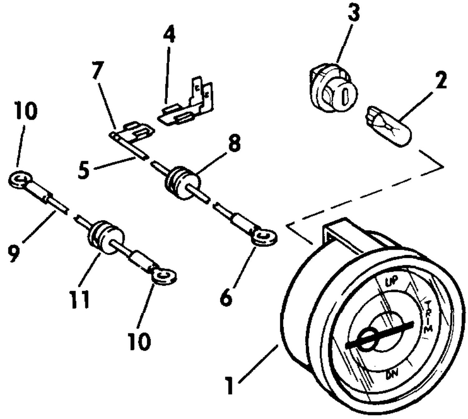 TRIM POSITION INDICATOR GAUGE KIT