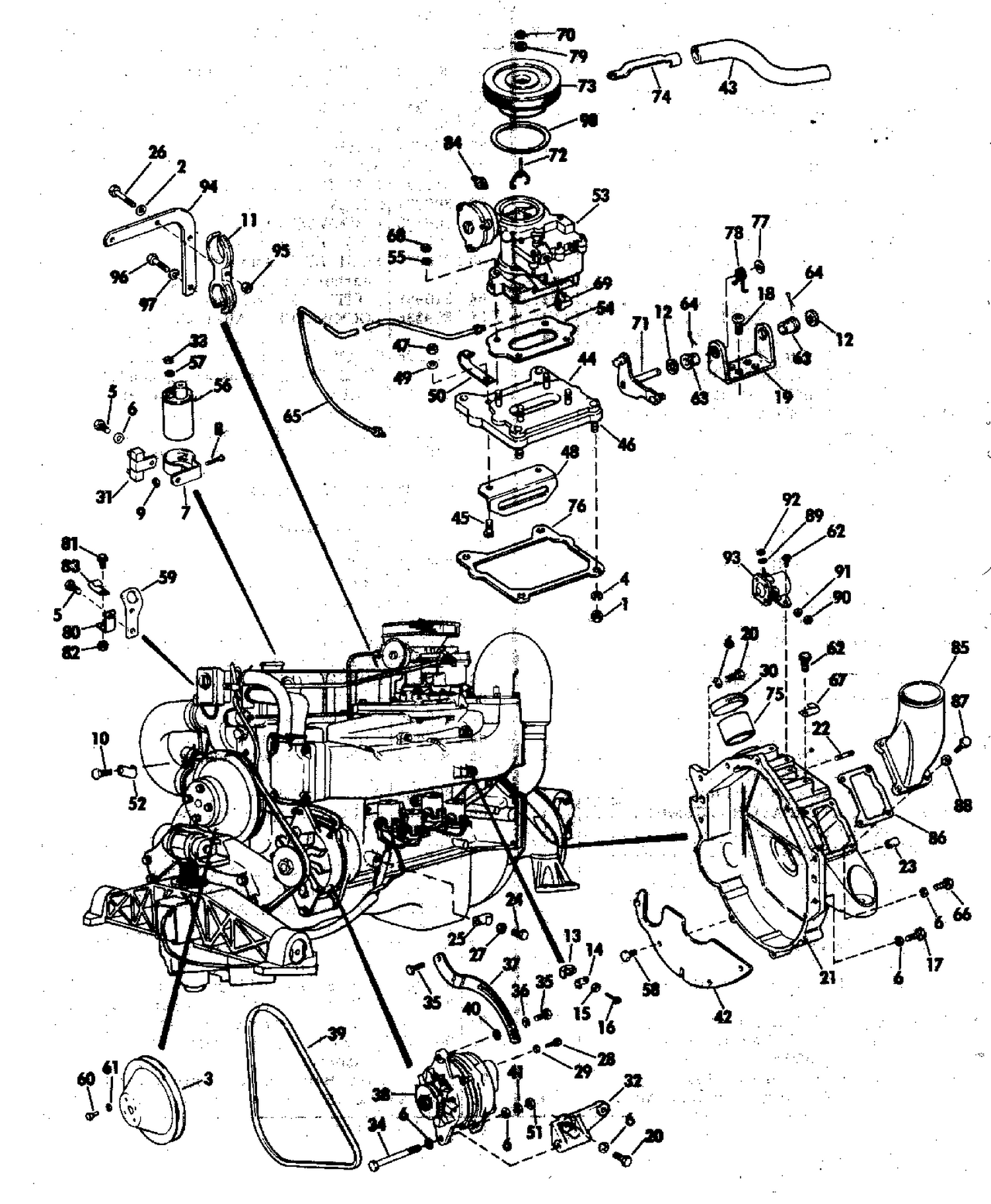 MISCELLANEOUS GROUP 165 HP STERN DRIVE