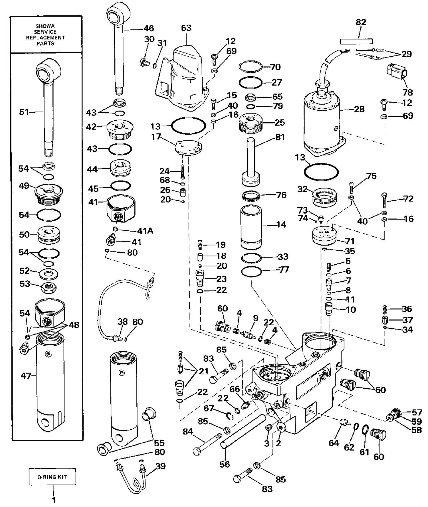 POWER TRIM/TILT HYDRAULIC ASSEMBLY