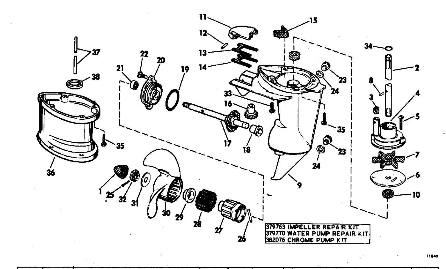 GEARCASE-STANDARD DRIVE