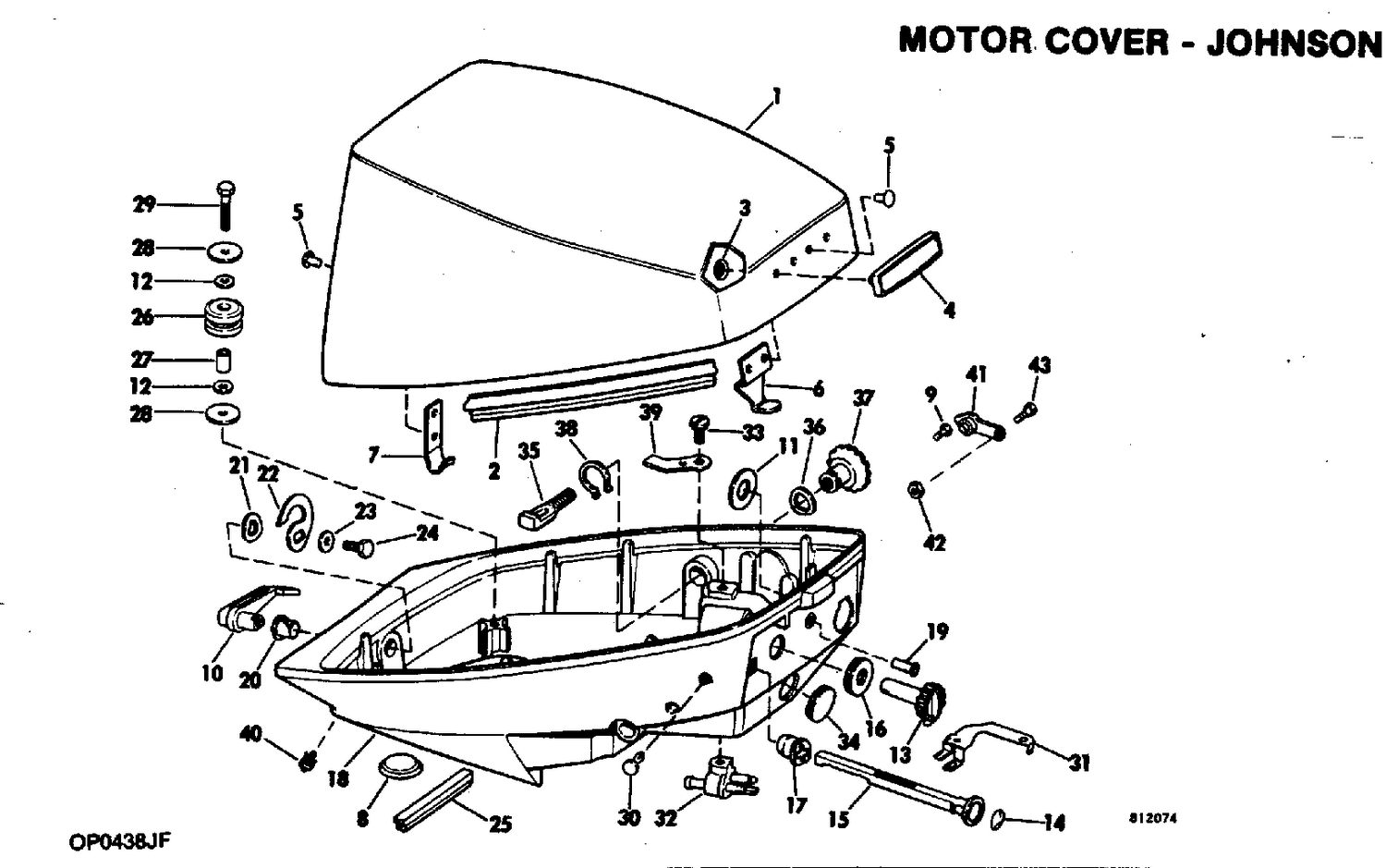 MOTOR COVER - JOHNSON