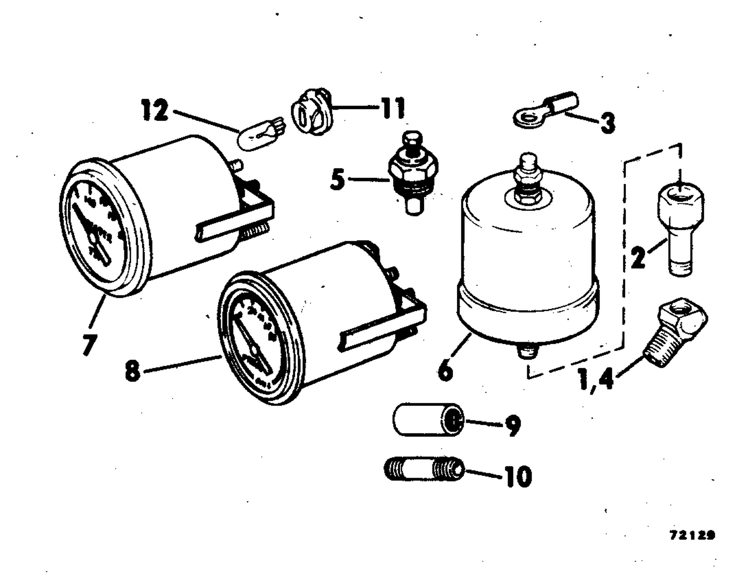 OIL PRESSURE-WATER TEMPERATURE GAUGE KIT