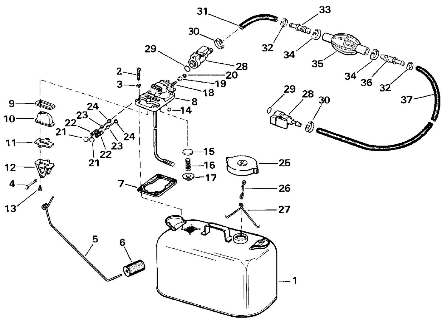 FUEL TANK WITH GAUGE