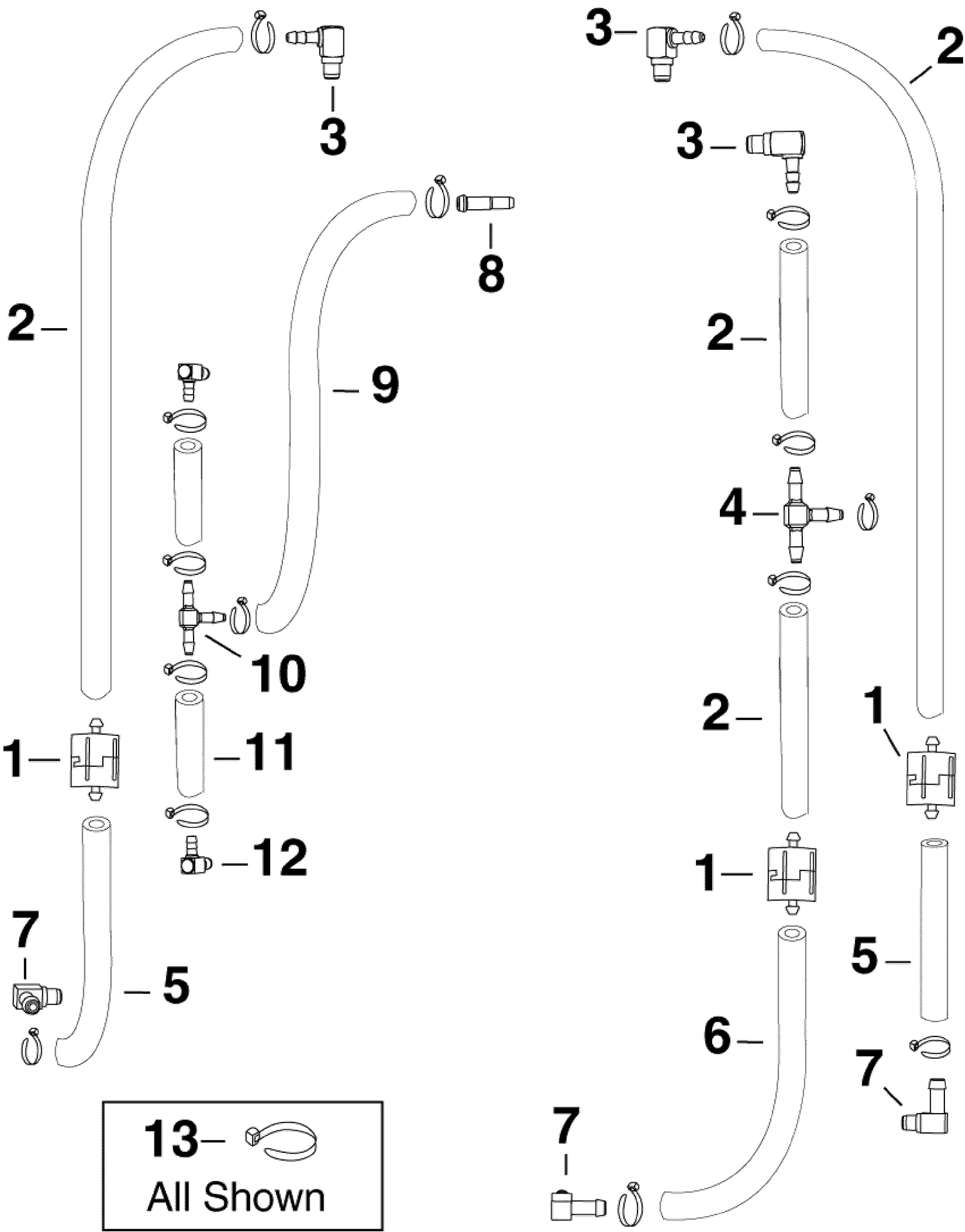 OIL RECIRCULATION HOSES