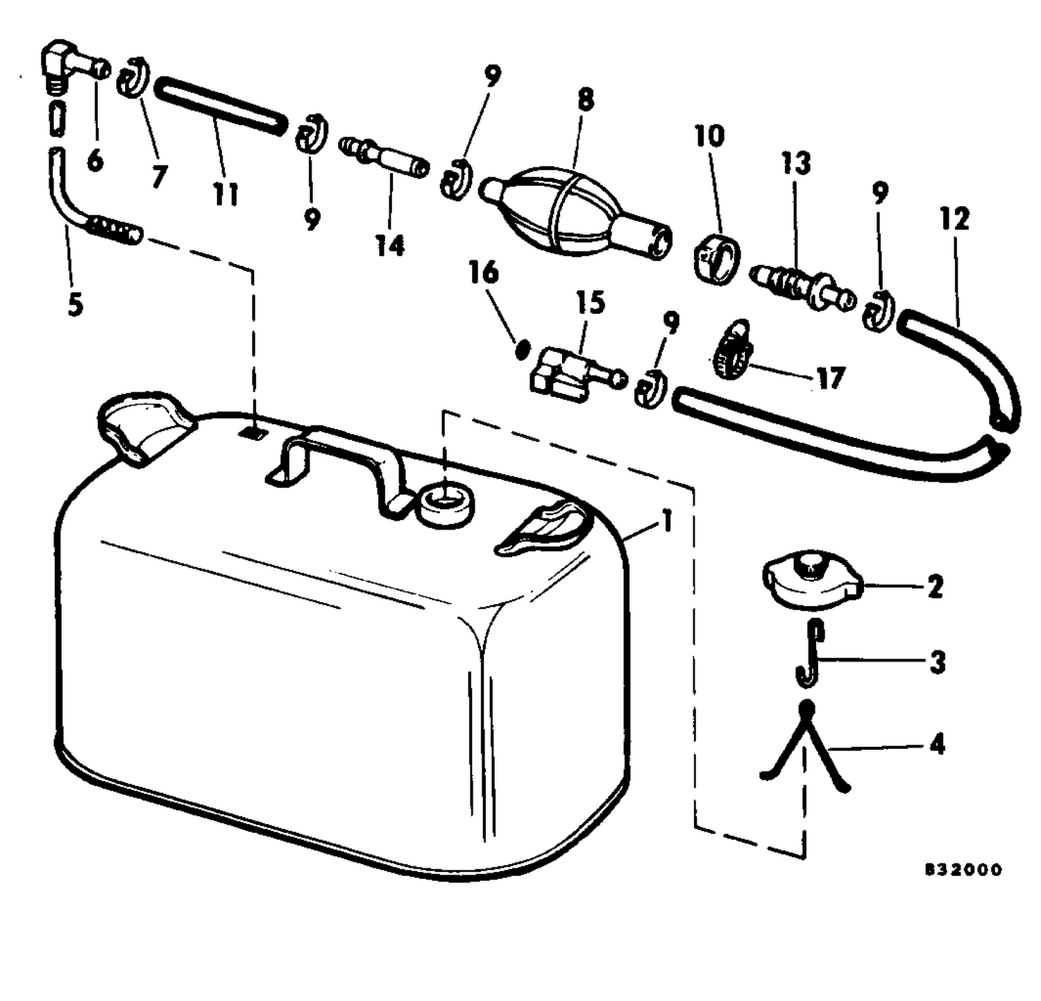 FUEL TANK WITHOUT GAUGE