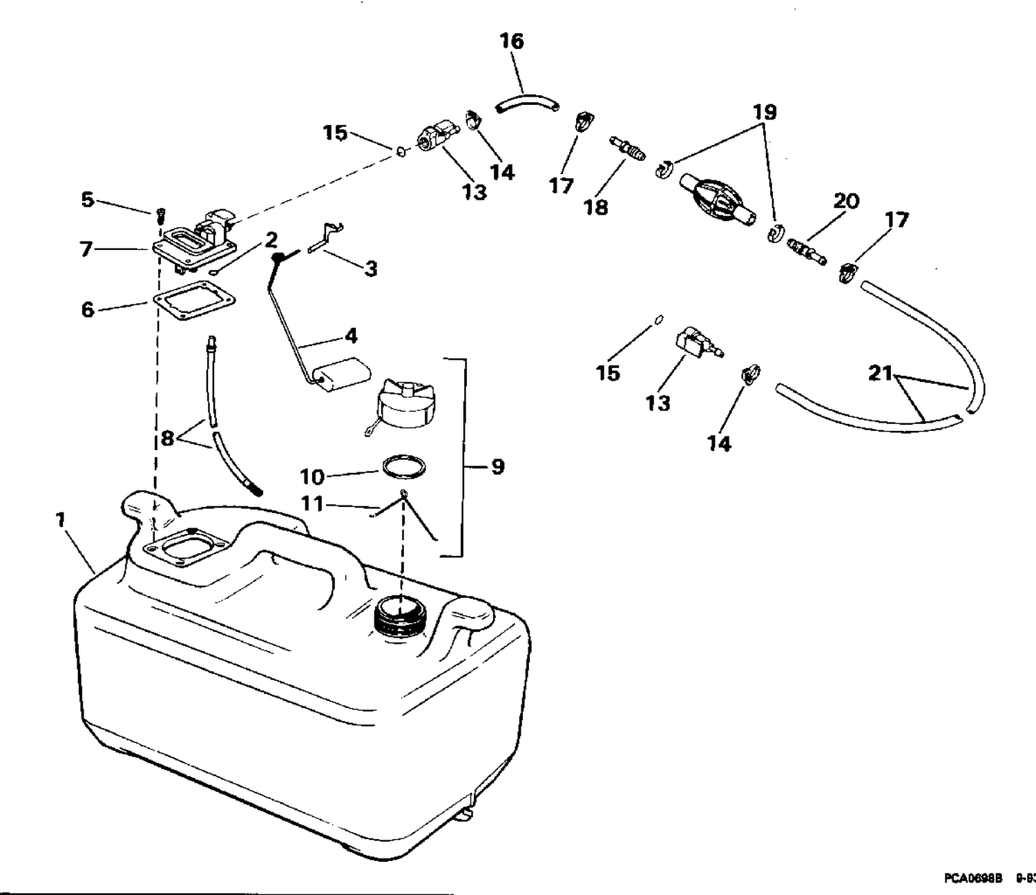 FUEL TANK - 6 GALLON P/N 175303