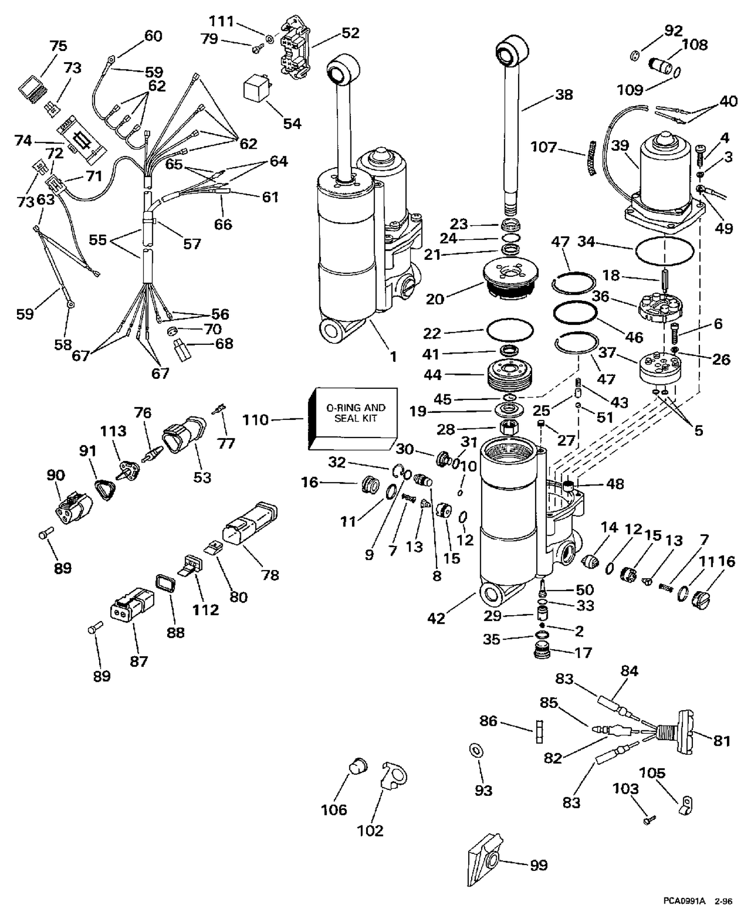 POWER TRIM/TILT KIT - 40 & 50 MODELS