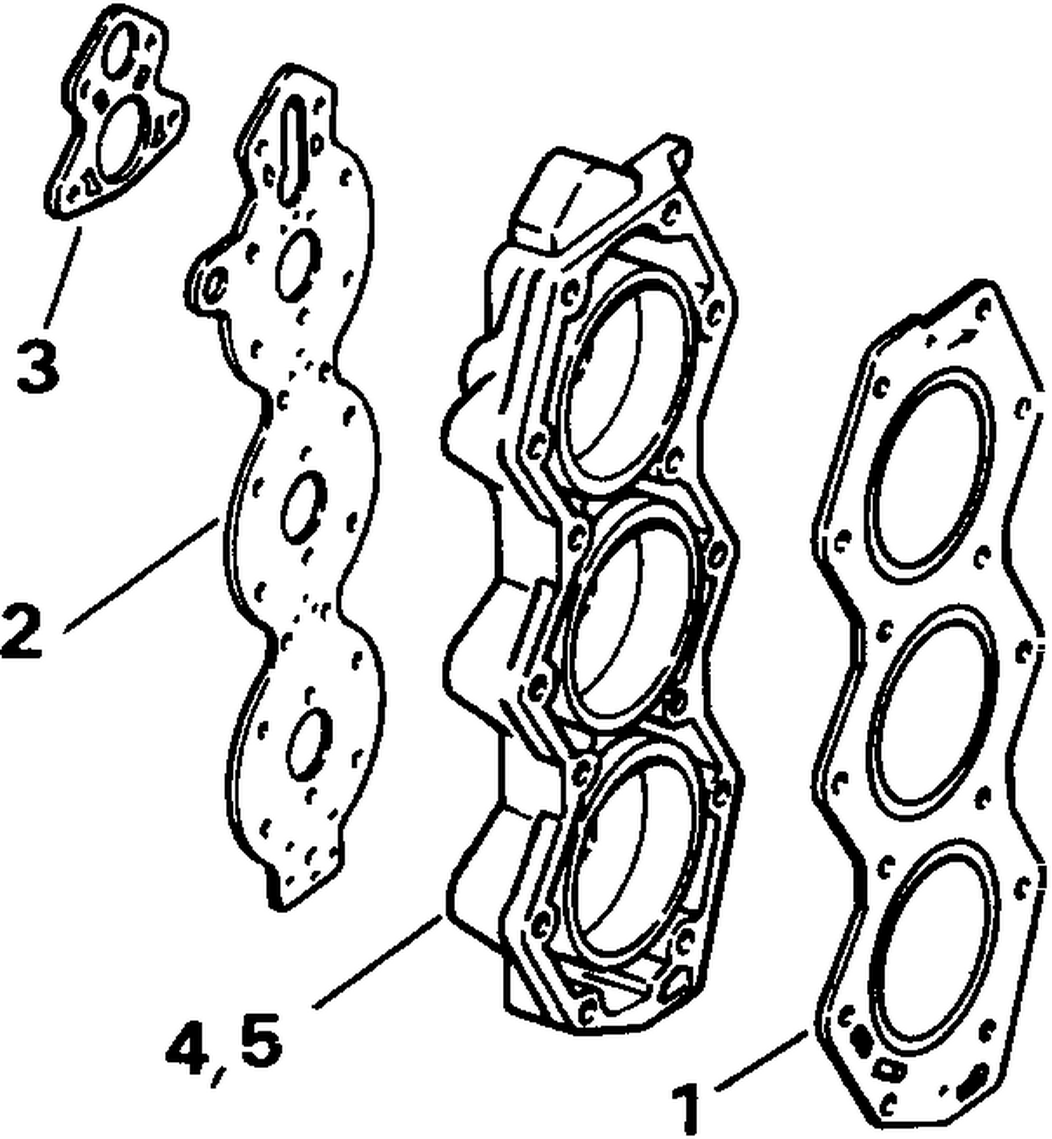 CYLINDER HEAD KIT - LOW COMPRESSION 150 149.4 C.I. ONLY