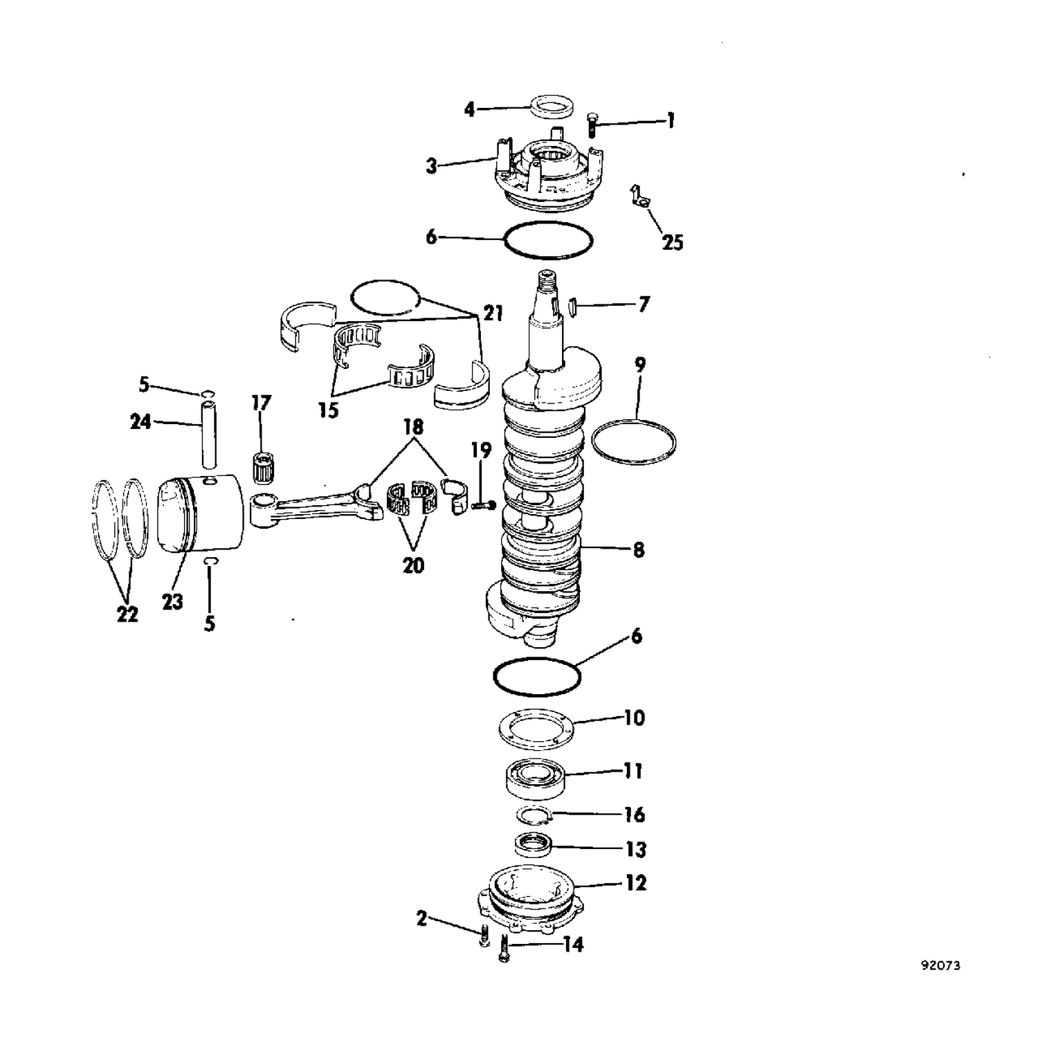 CRANKSHAFT AND PISTON
