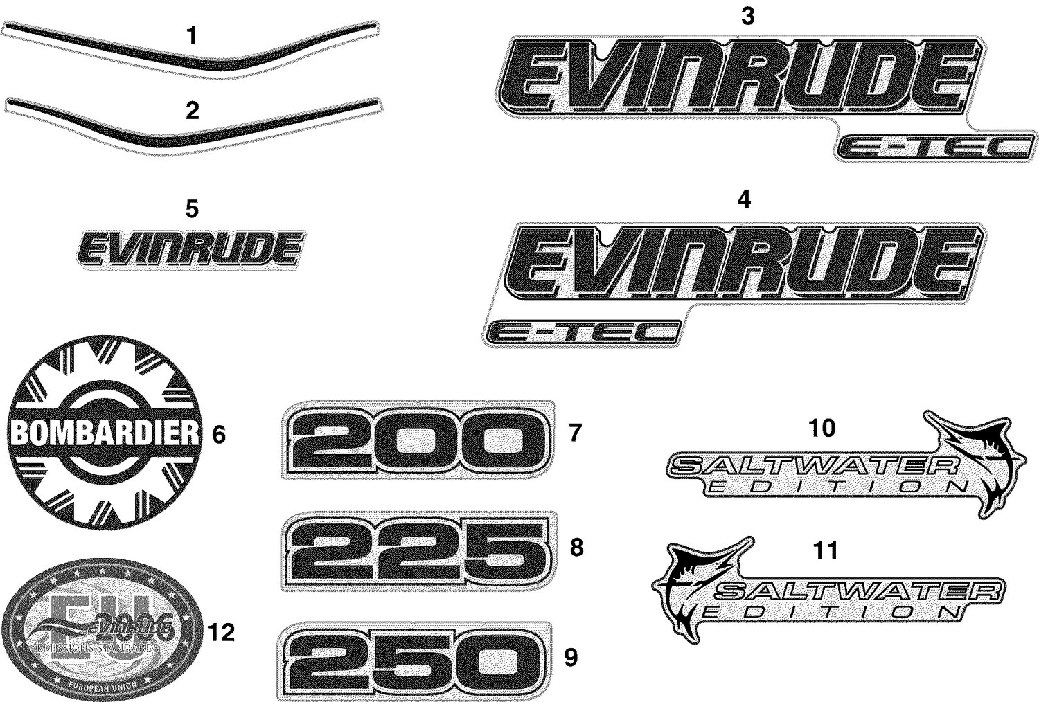 DECALS WHITE MODELS