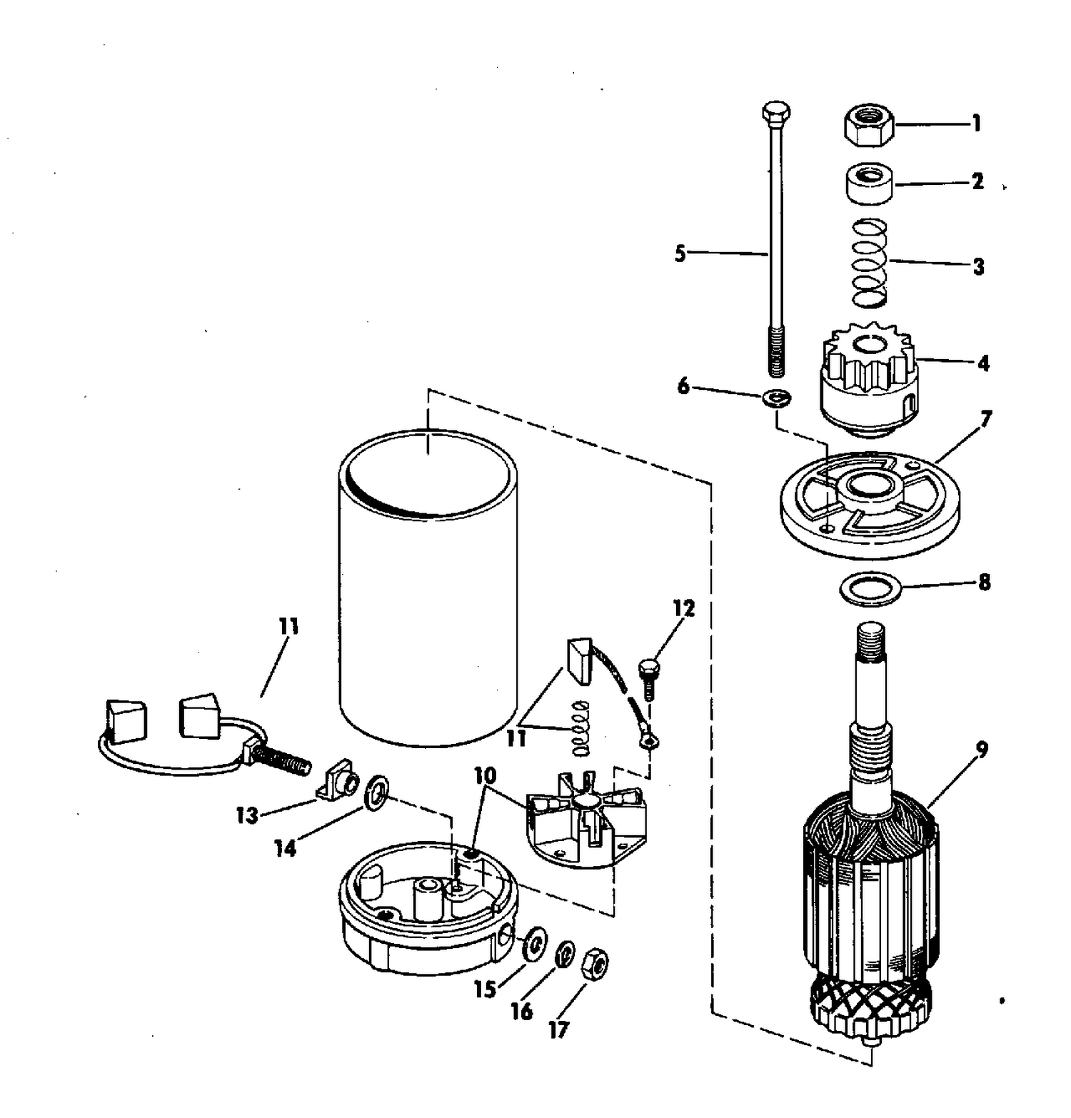 ELECTRIC STARTER AMERICAN BOSCH SMH 12B43