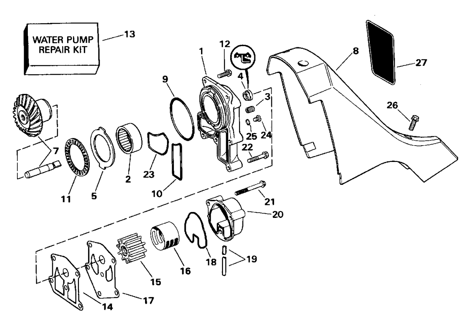 WATER PUMP & ADAPTOR
