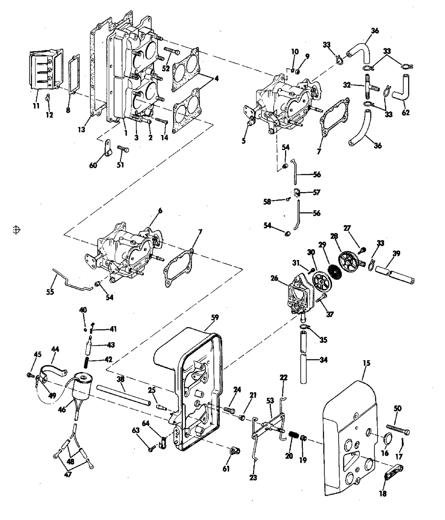 INTAKE MANIFOLD AND CARBURETOR GROUP