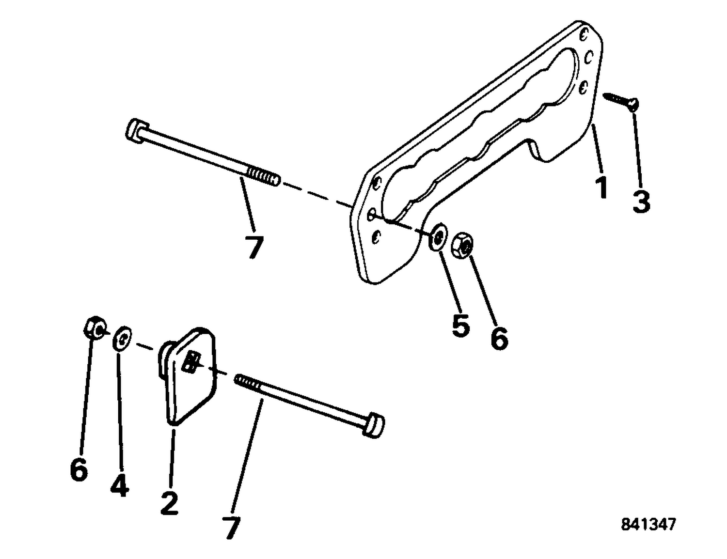 TRANSOM PLATE KIT -- 3 THRU 55