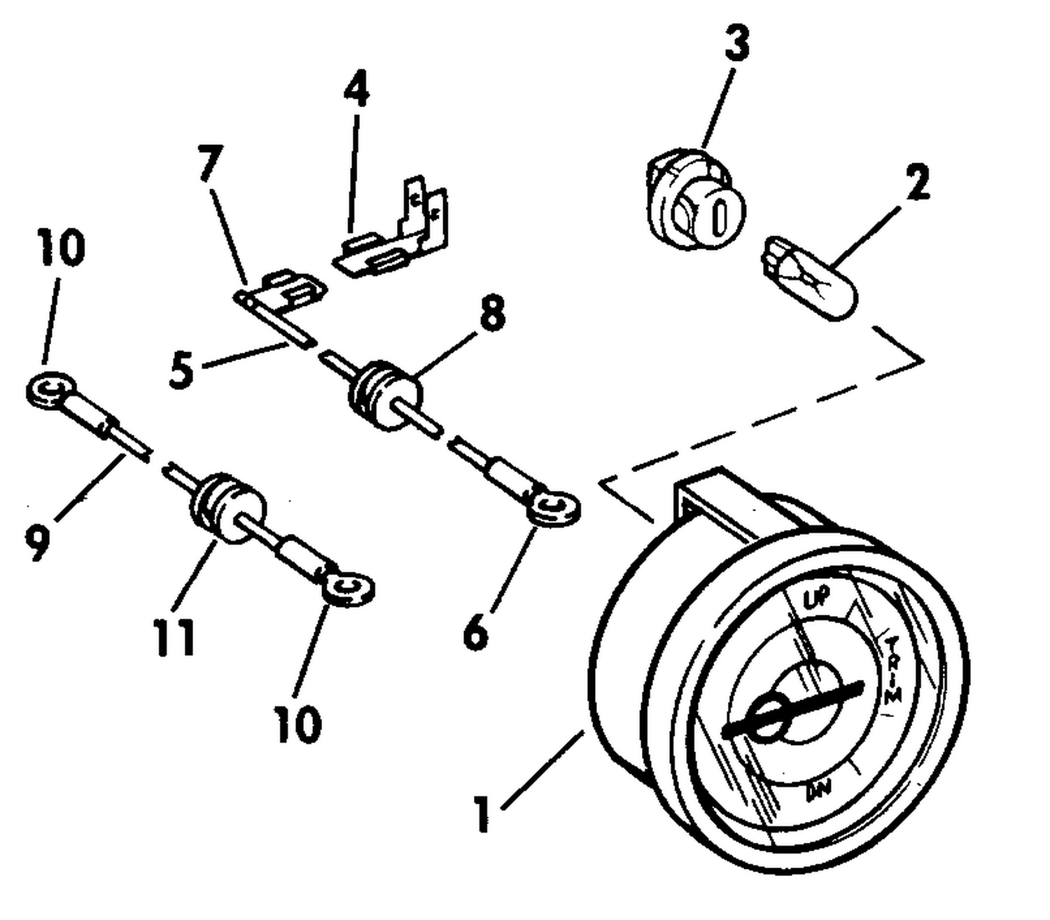 TRIM POSITION INDICATOR GAUGE KIT