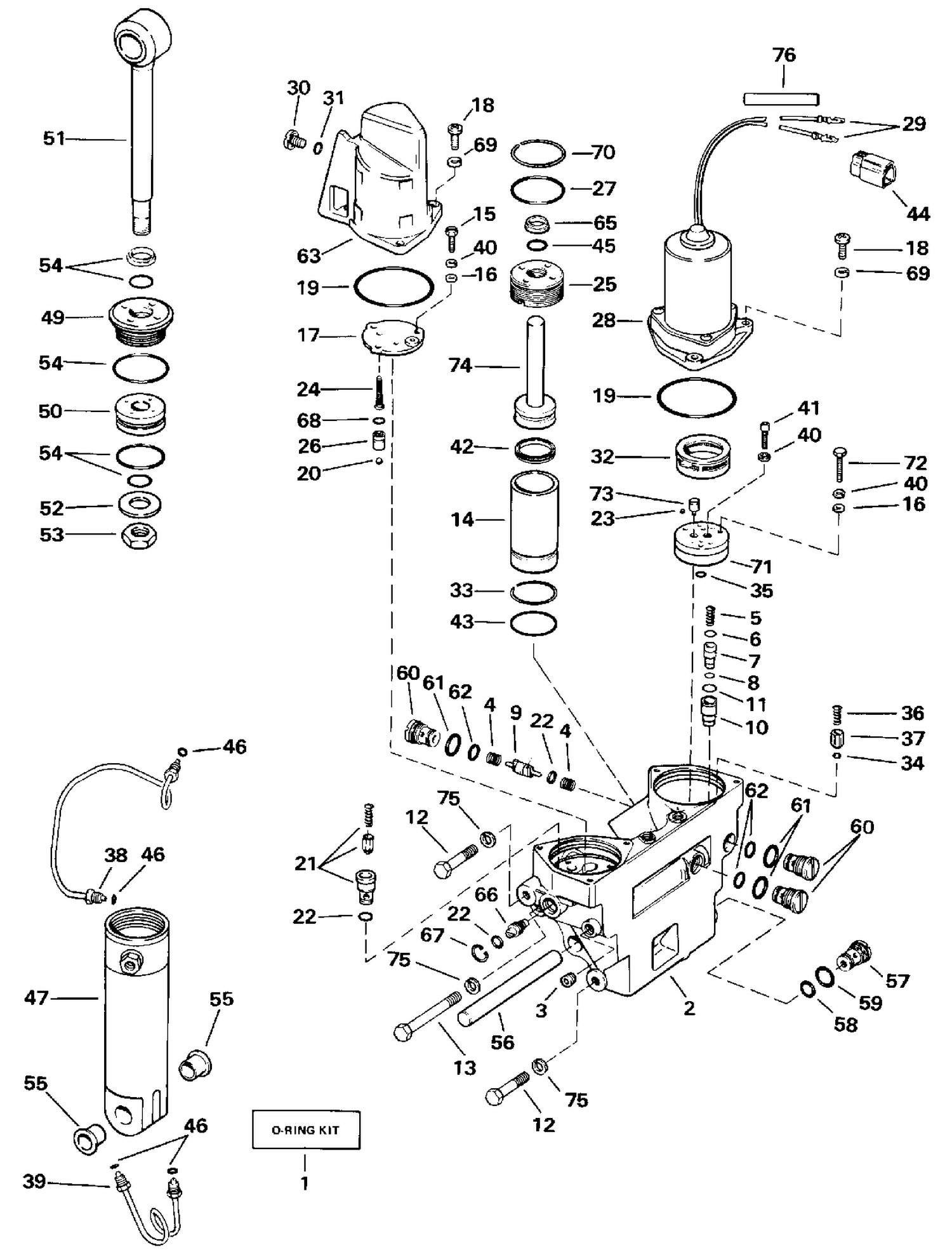 POWER TRIM/TILT HYDRAULIC ASSEMBLY