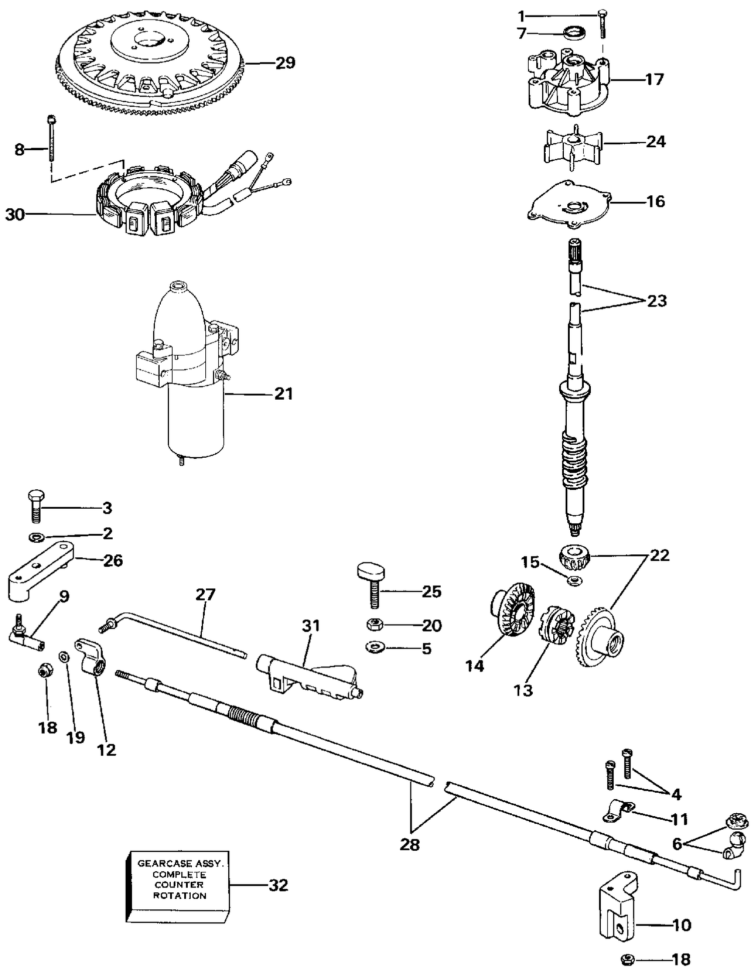 COUNTER ROTATION PARTS
