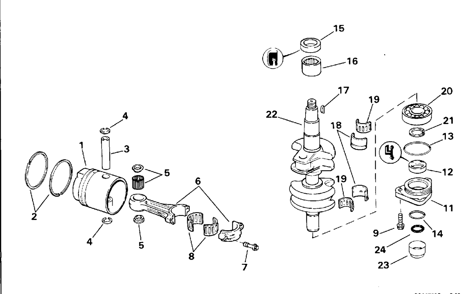 CRANKSHAFT & PISTON