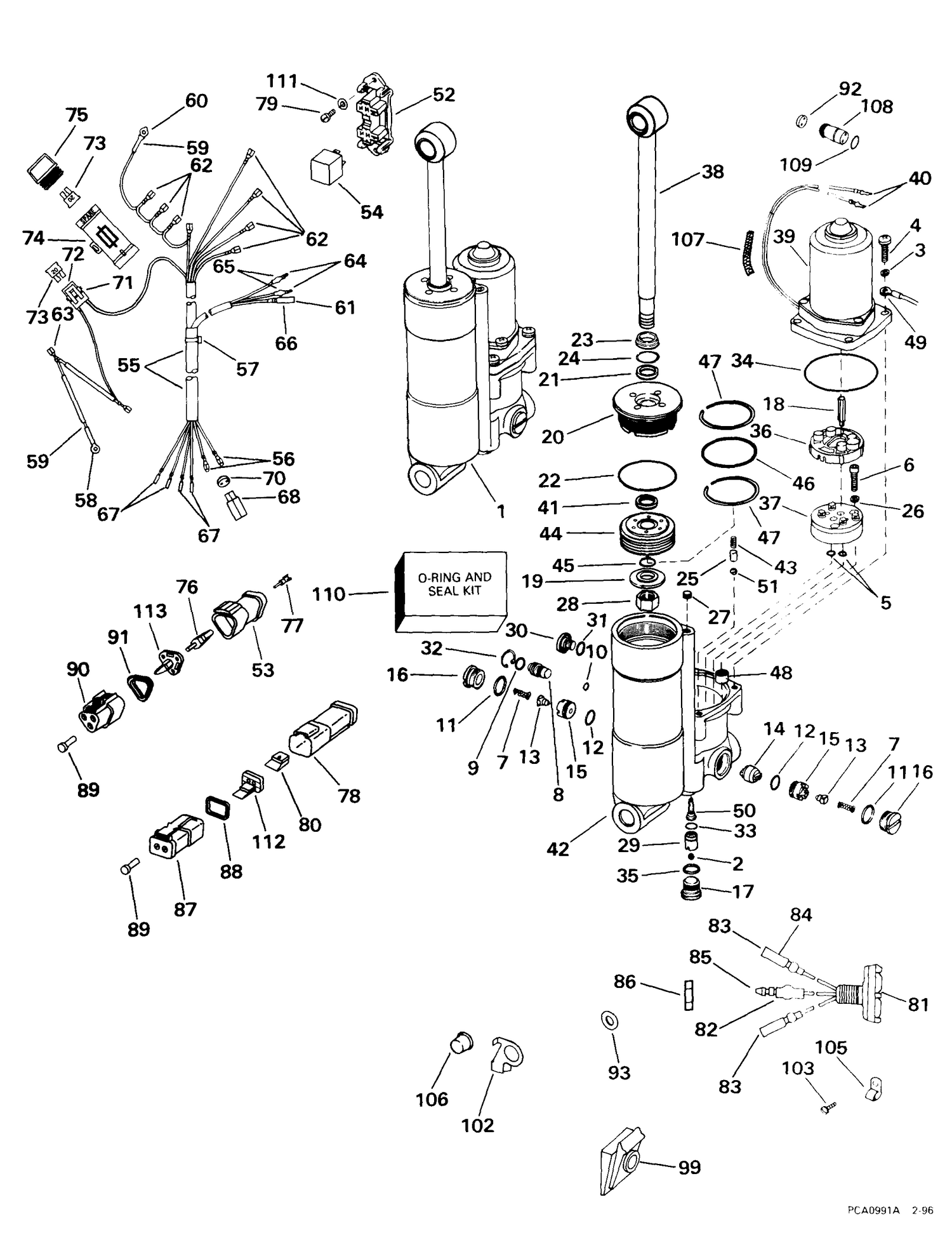 POWER TRIM/TILT KIT -- 40 & 50 MODELS
