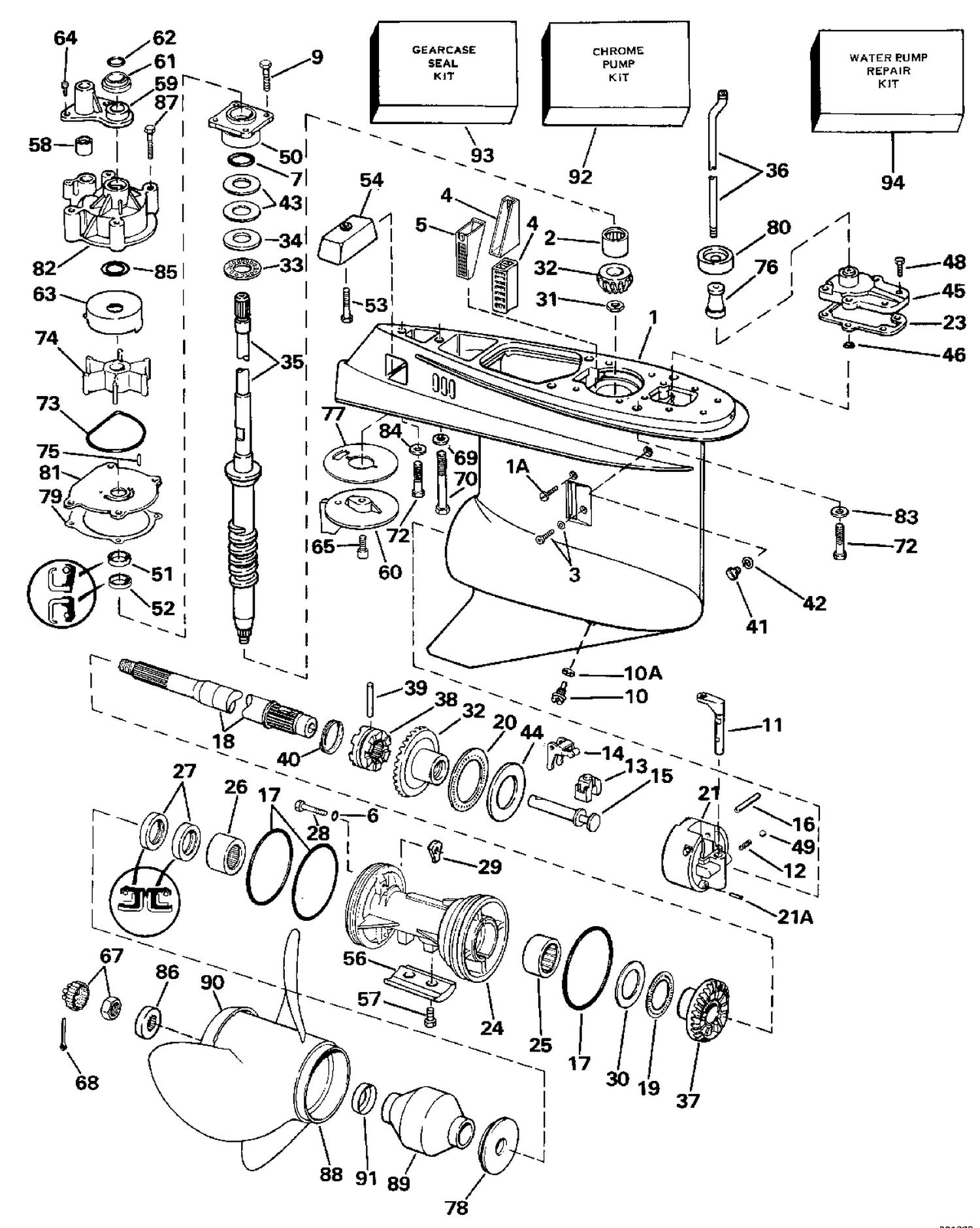 GEARCASE - STANDARD ROTATION