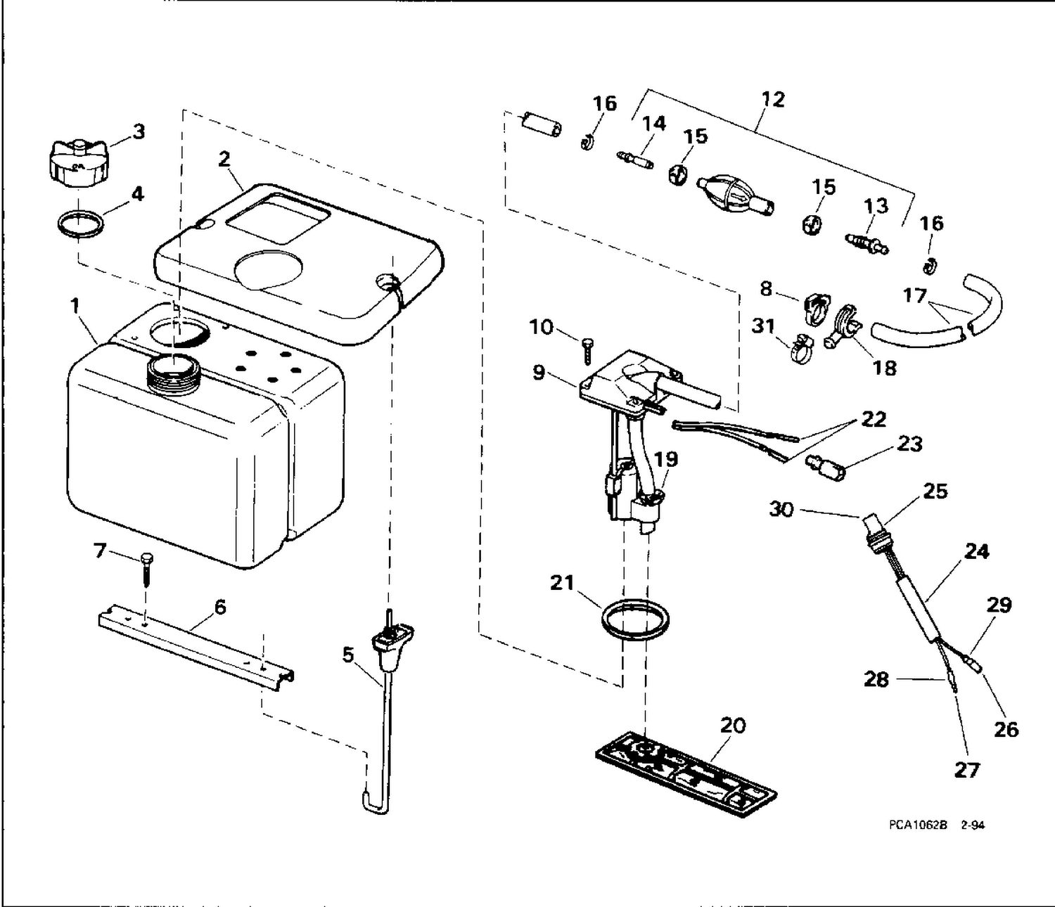 OIL TANK KIT - 1.8 GALLON