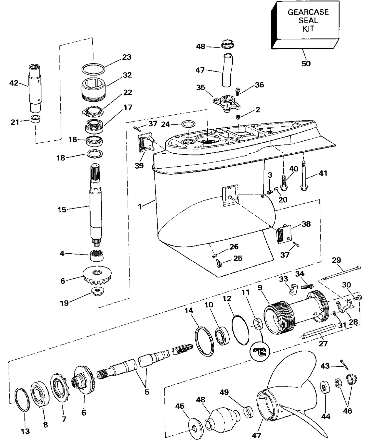 LOWER GEARCASE