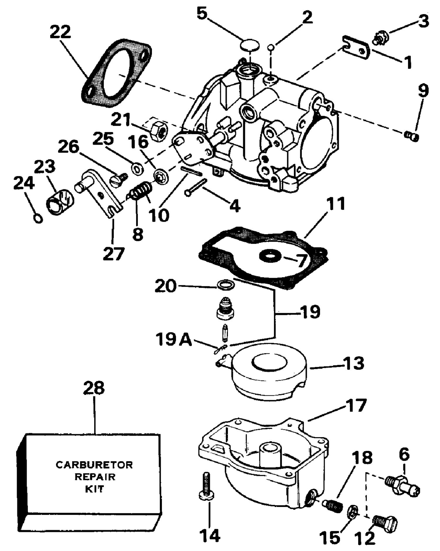 CARBURETOR - ALL 45 MODELS
