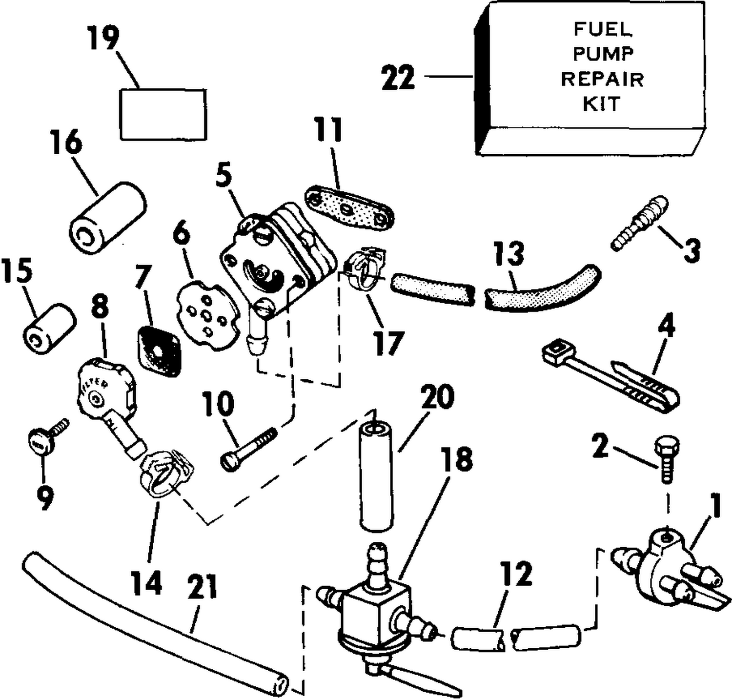 ADAPTER KIT, REMOTE FUEL TANK 4RD & 4.5 MODELS