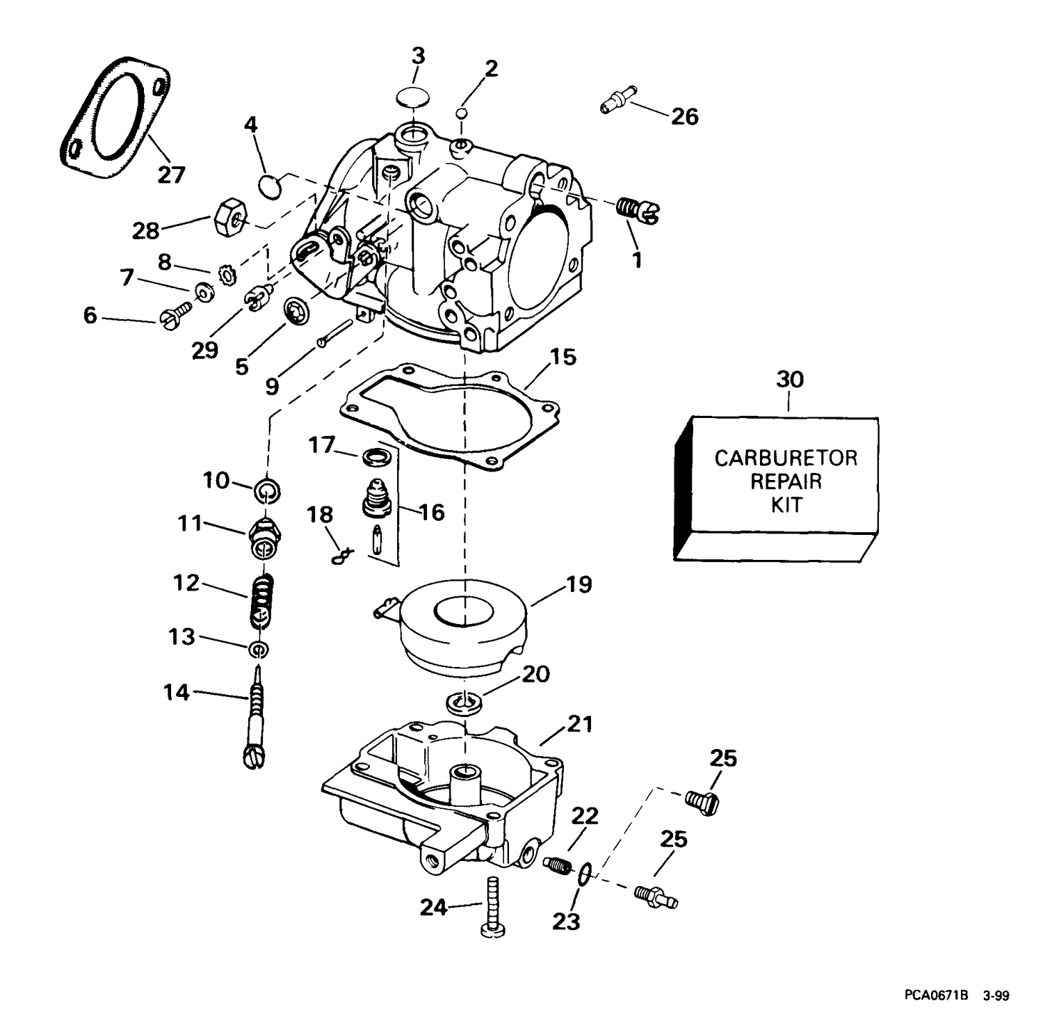 CARBURETOR -- 25R, RL