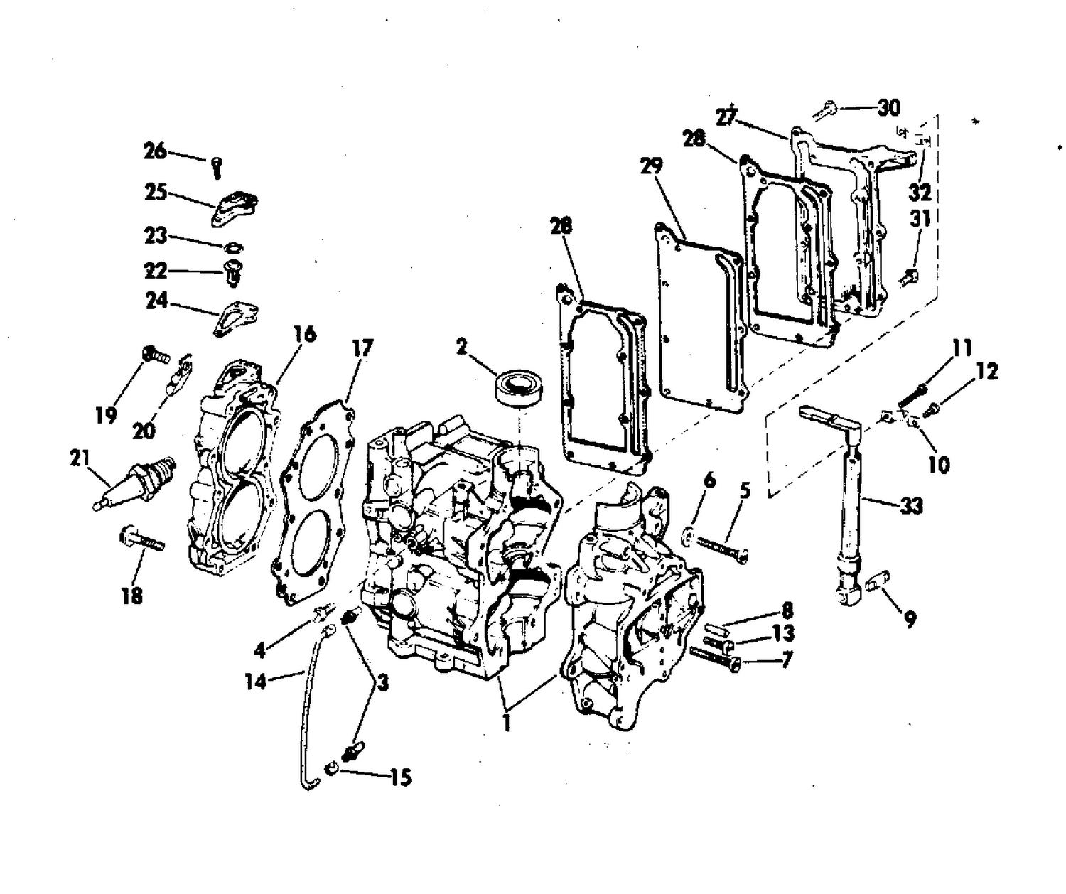 CYLINDER AND CRANKCASE