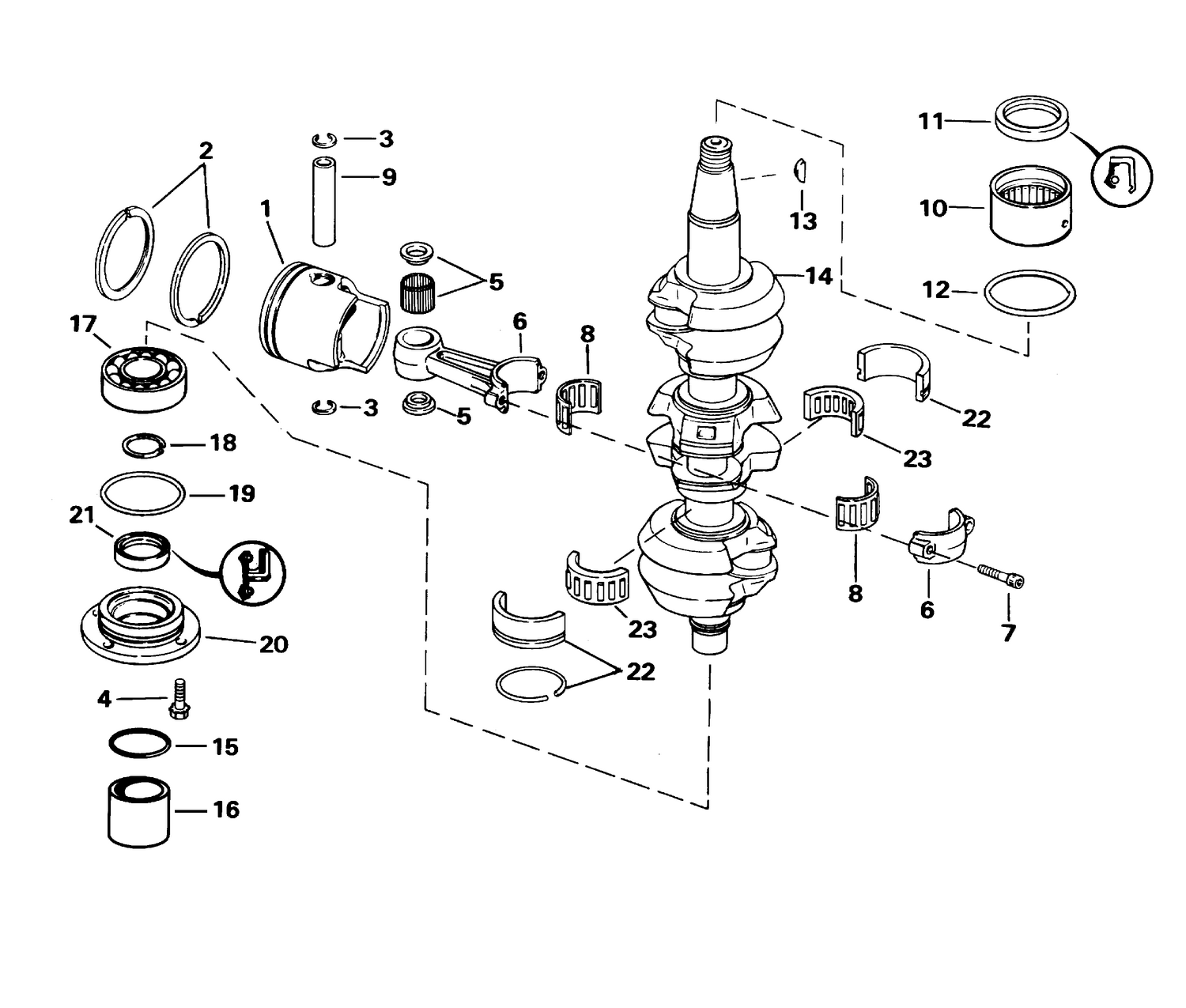 CRANKSHAFT & PISTON