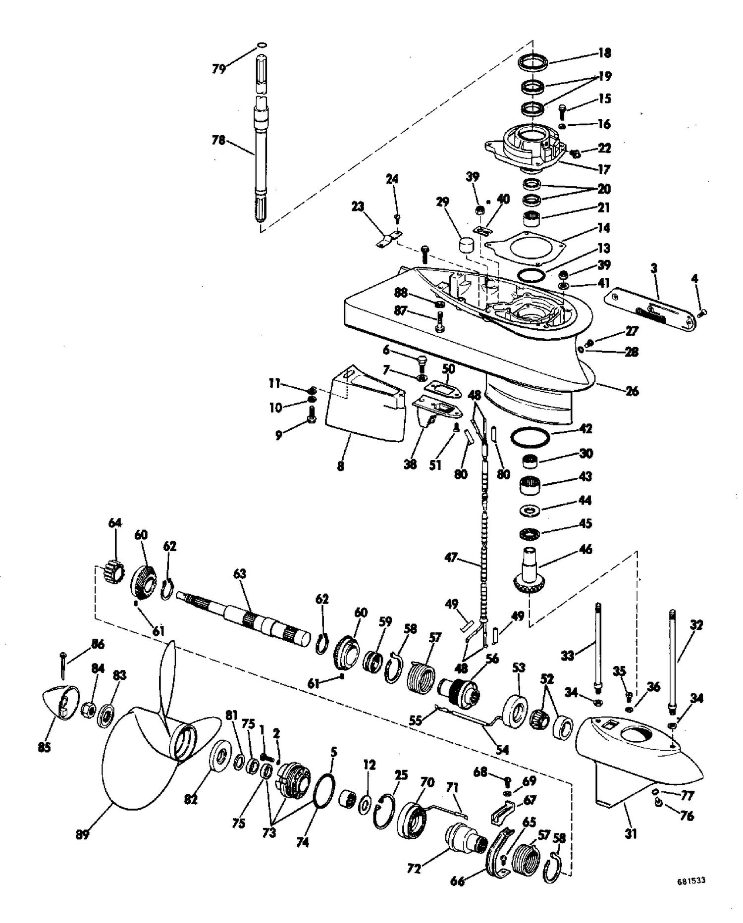 LOWER GEARCASE GROUP