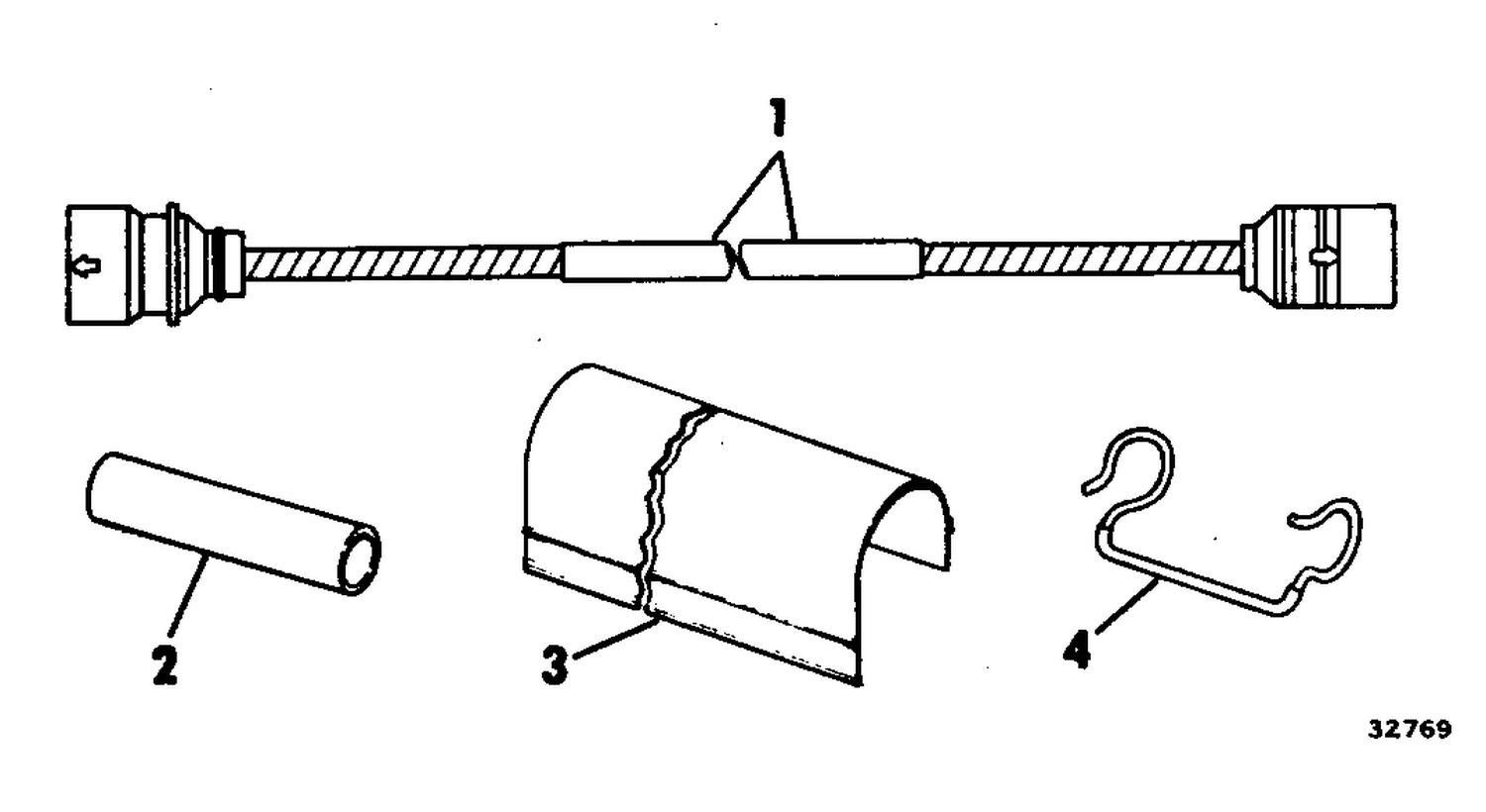 OUTBOARD EXTENSION CABLE KIT 60 THRU 235