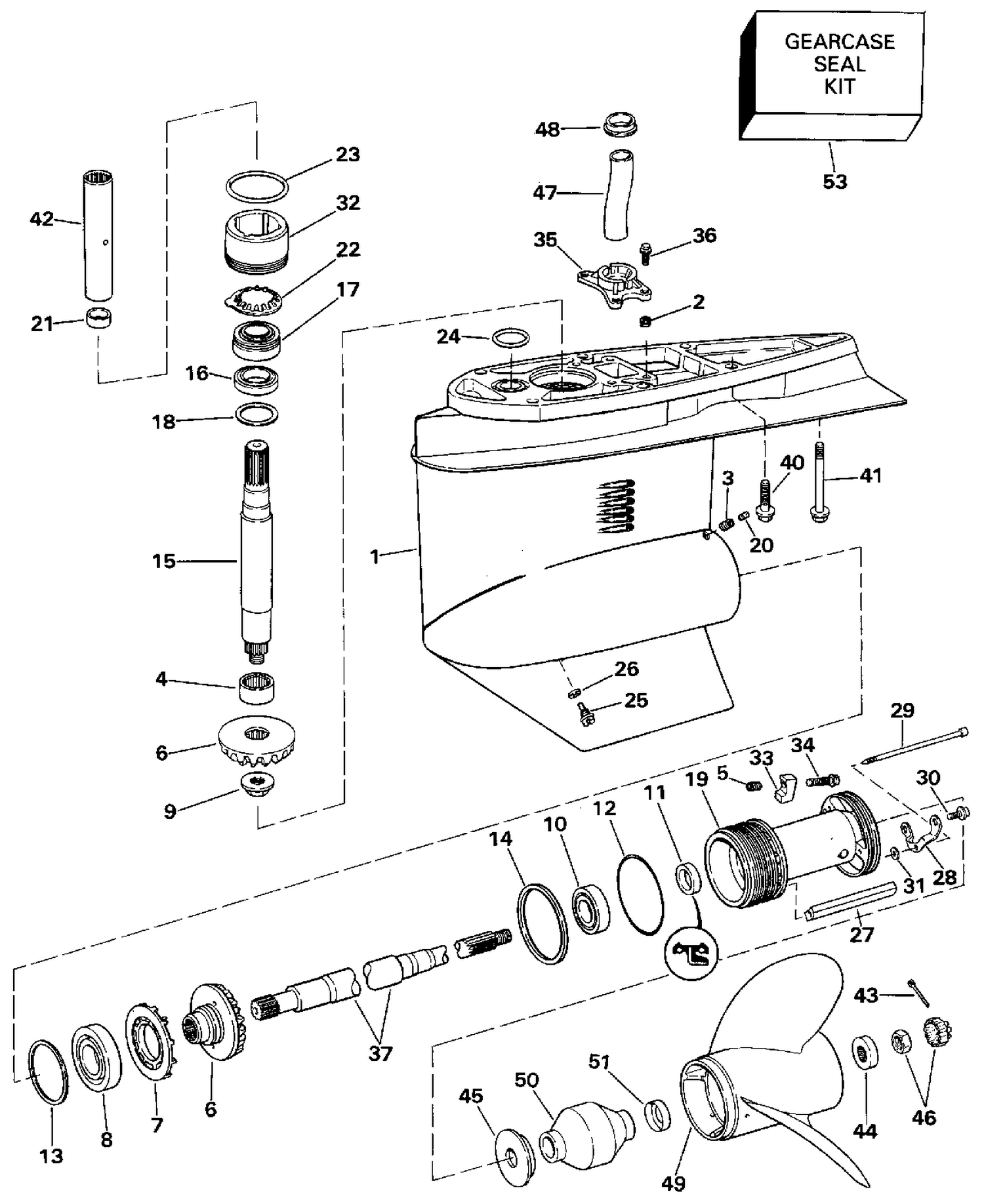 LOWER GEARCASE