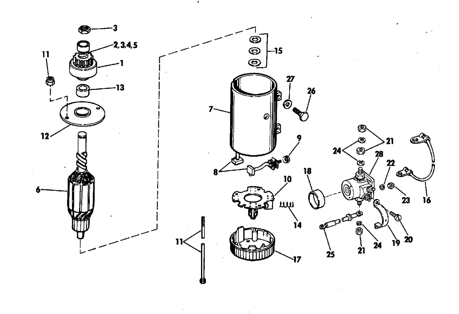 ELECTRIC STARTER & SOLENOID PRESTOLITE MODELS MKW 4001