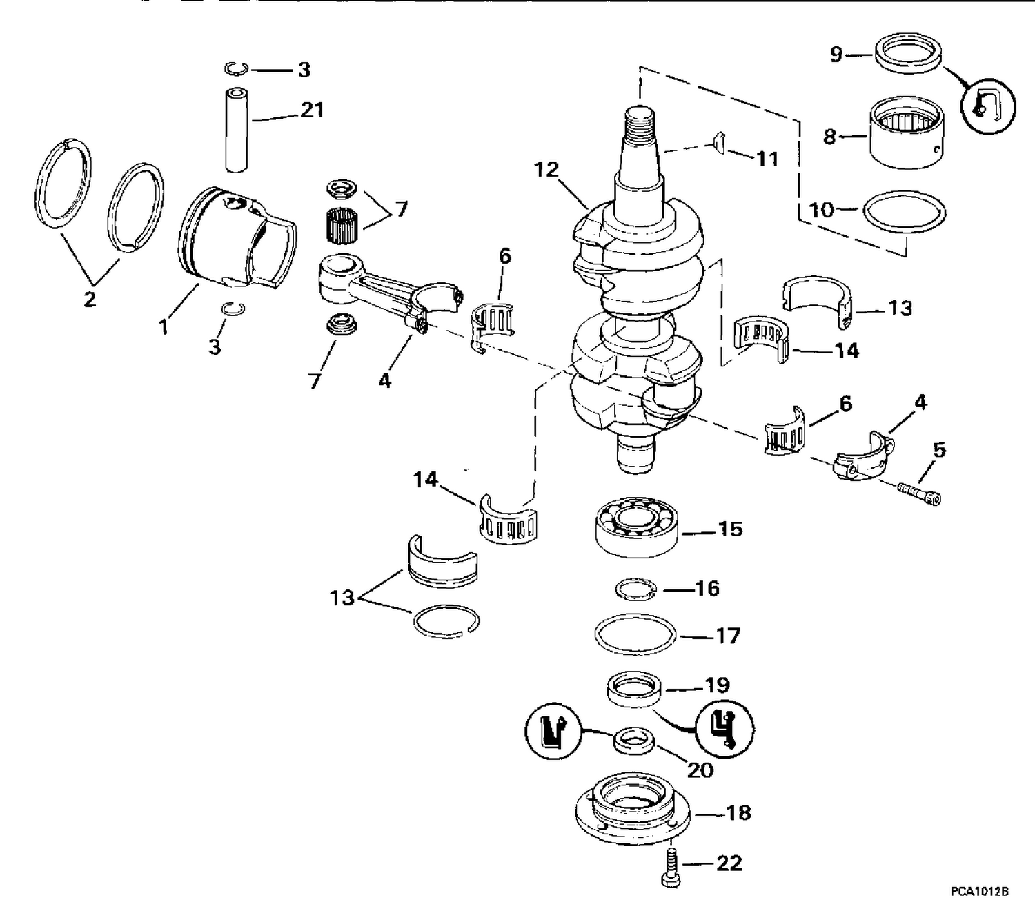 CRANKSHAFT & PISTON