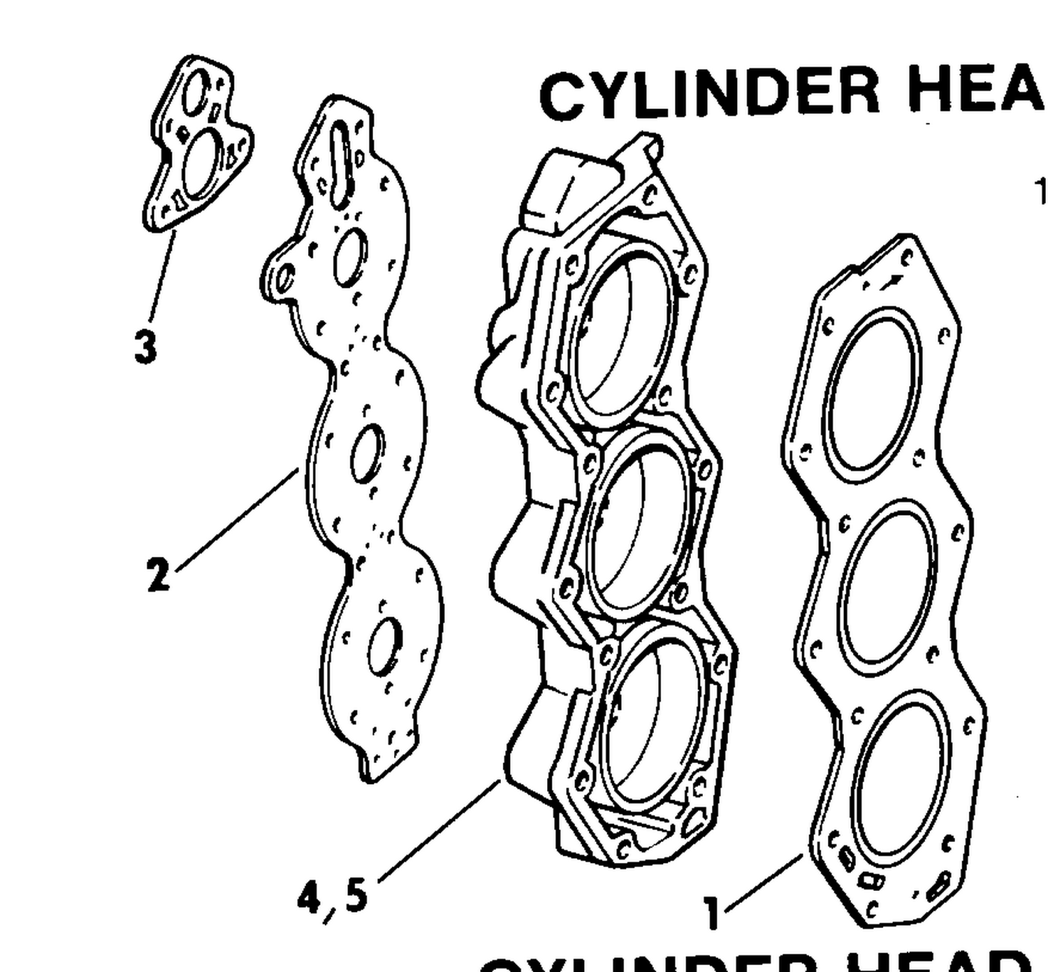 CYLINDER HEAD KIT-LOW COMPRESSION 150-175-200 149.4 CUBIC "