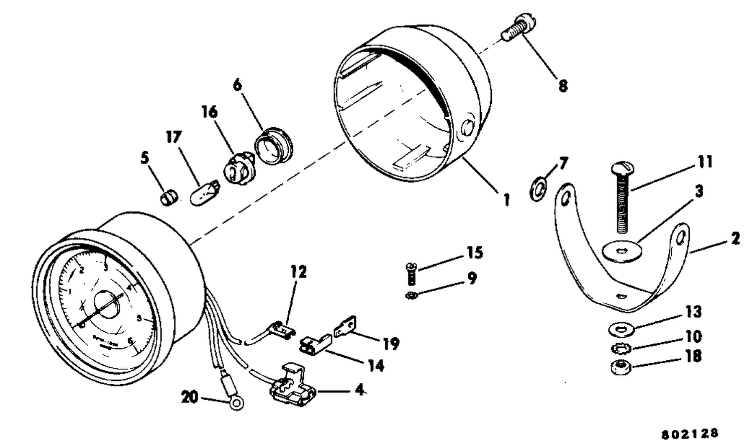 TACHOMETER KIT - POD MOUNT