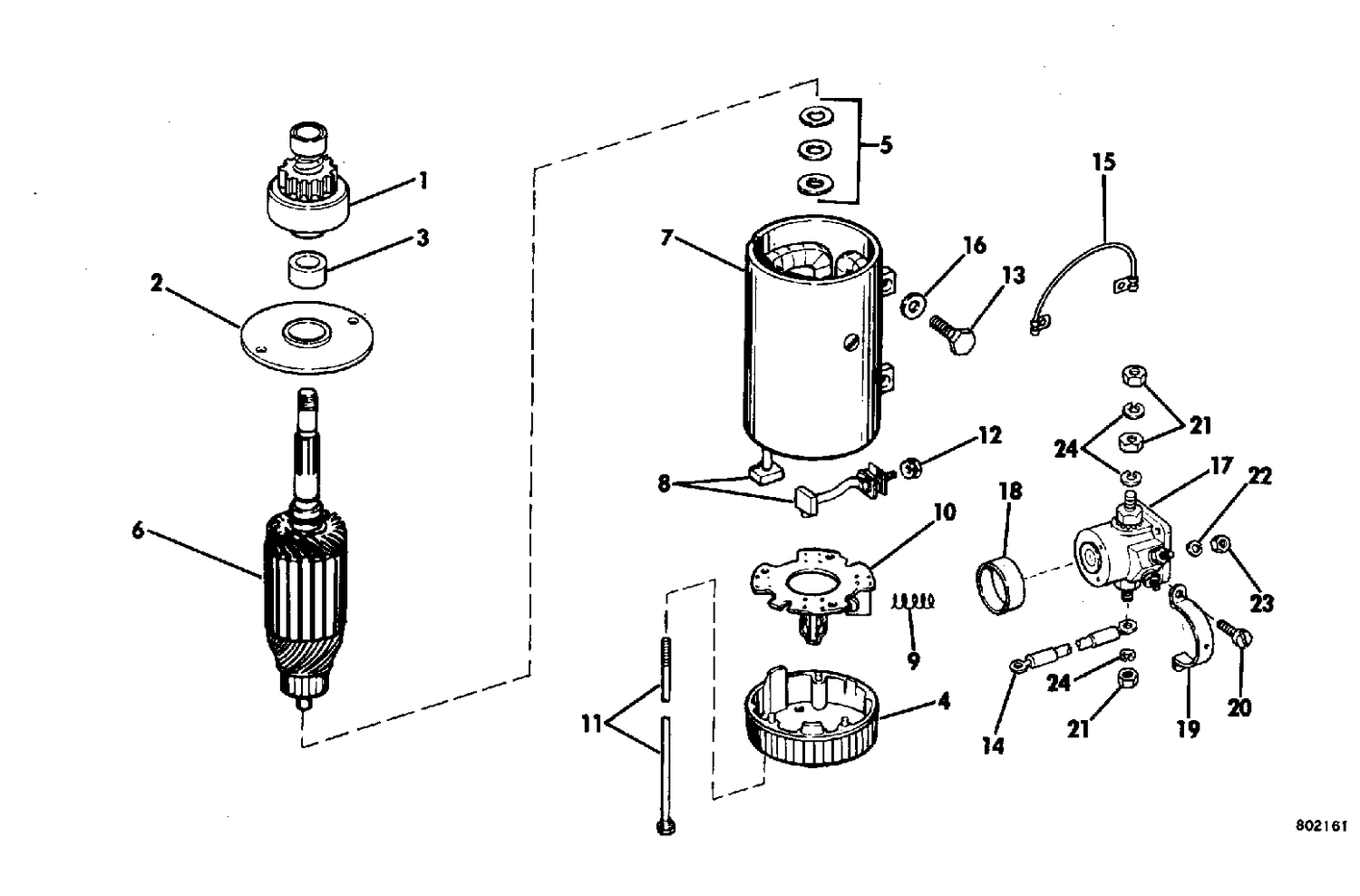 ELECTRIC STARTER & SOLENOID PRESTOLITE MODELS MGD-4115 POA-4