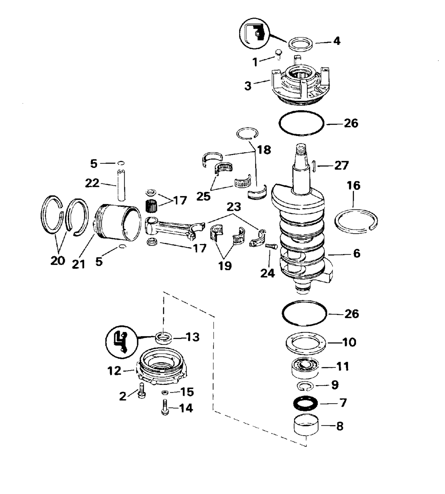 CRANKSHAFT & PISTON