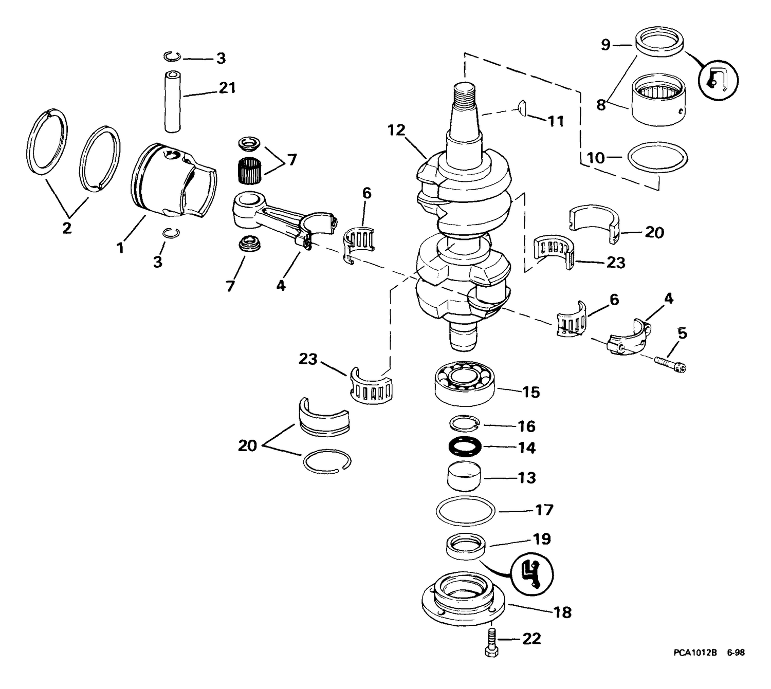 CRANKSHAFT & PISTON