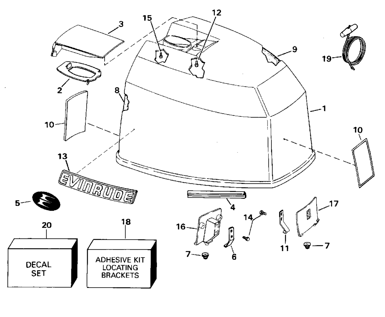ENGINE COVER - EVINRUDE