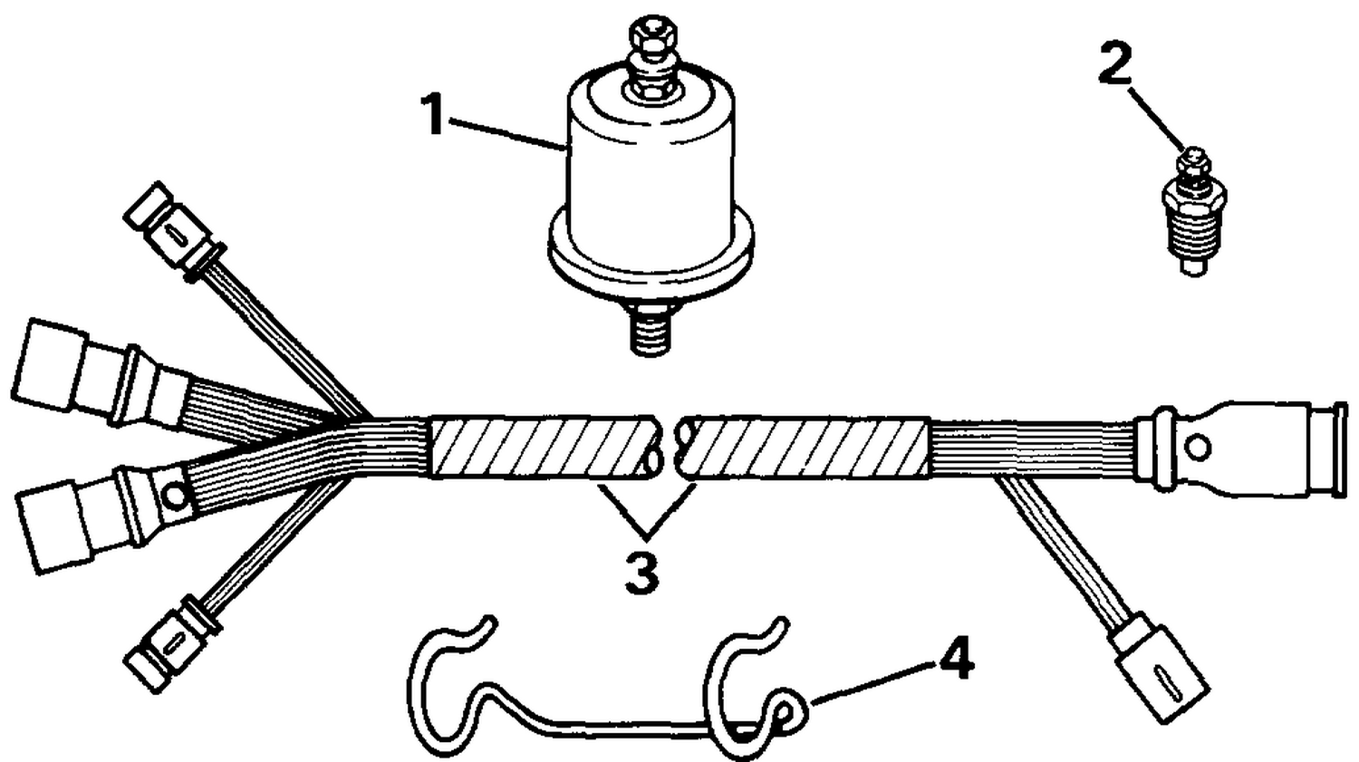 SECOND STATION CONNECTOR-INSTRUMENTS & TRIM CABLE