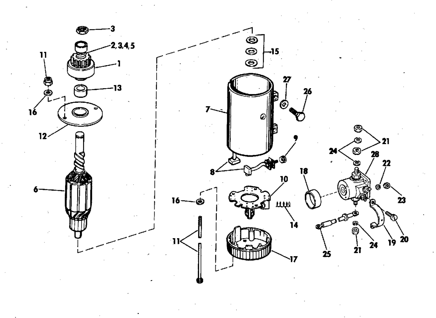 ELECTRIC STARTER & SOLENOID PRESTOLITE MODELS MKW 4001
