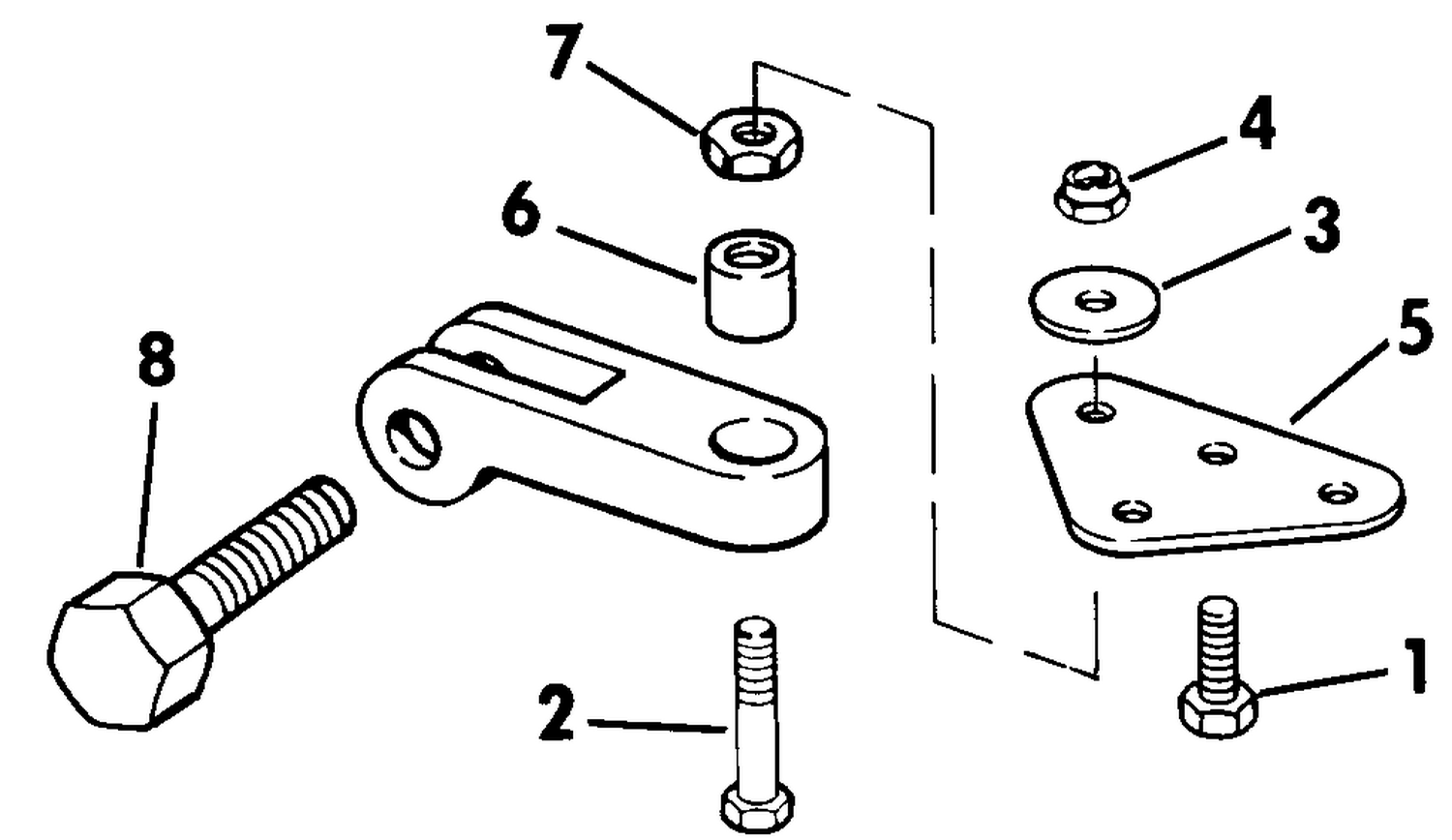 CONNECTOR KIT - DUAL CABLE STEERING 60 THRU V6